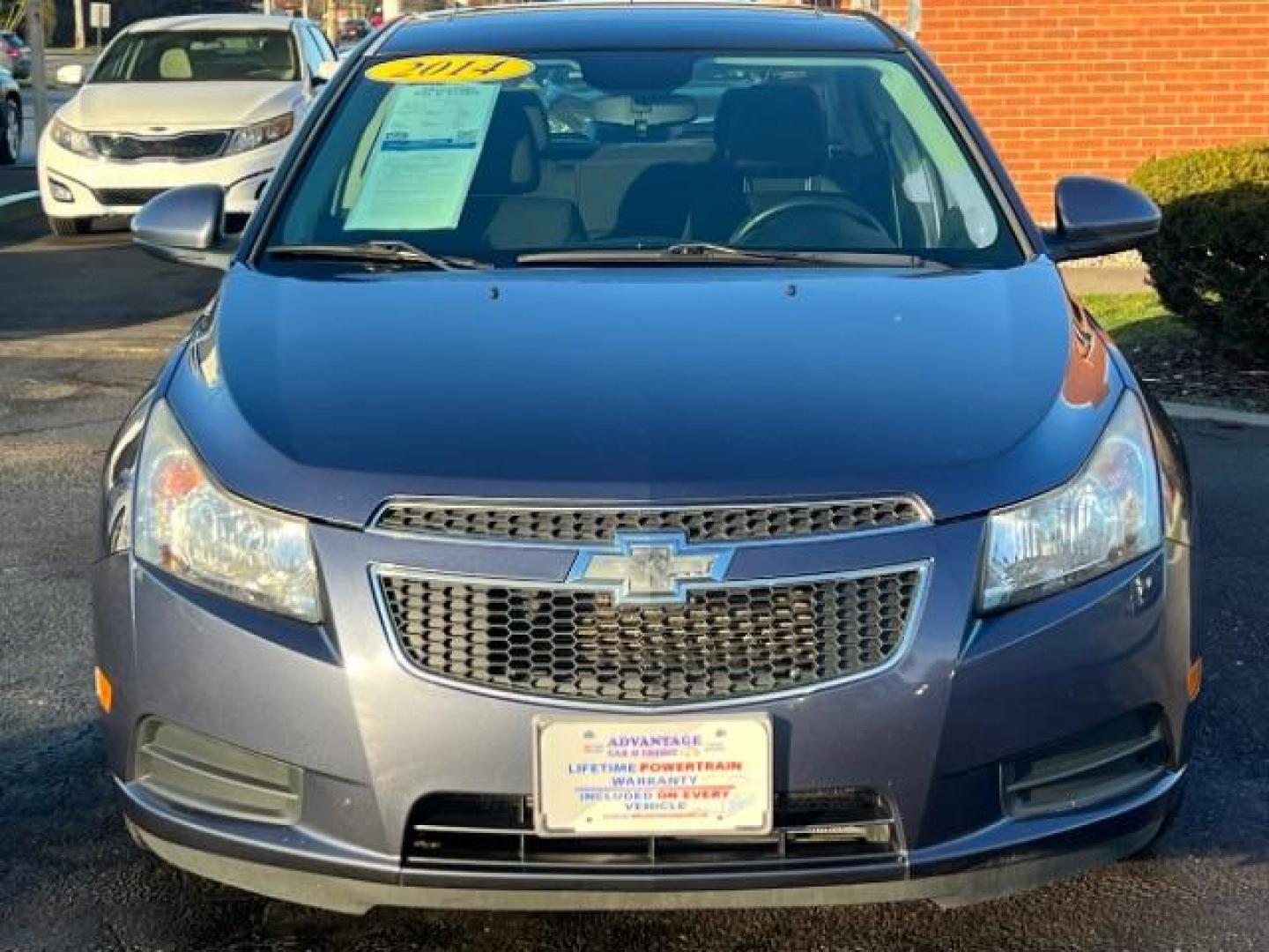 2014 Atlantis Blue Metallic Chevrolet Cruze 1LT Auto (1G1PC5SB8E7) with an 1.4L L4 DOHC 16V TURBO engine, 6-Speed Automatic transmission, located at 1230 East Main St, Xenia, OH, 45385, (937) 908-9800, 39.687321, -83.910294 - Photo#1