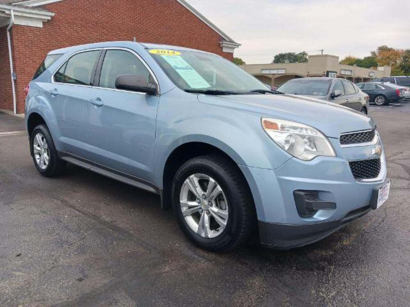 2014 Atlantis Blue Metallic Chevrolet Equinox LS 2WD (2GNALAEK6E6) with an 2.4L L4 DOHC 16V FFV engine, 6-Speed Automatic transmission, located at 1951 S Dayton Lakeview Rd., New Carlisle, OH, 45344, (937) 908-9800, 39.890999, -84.050255 - Photo#0