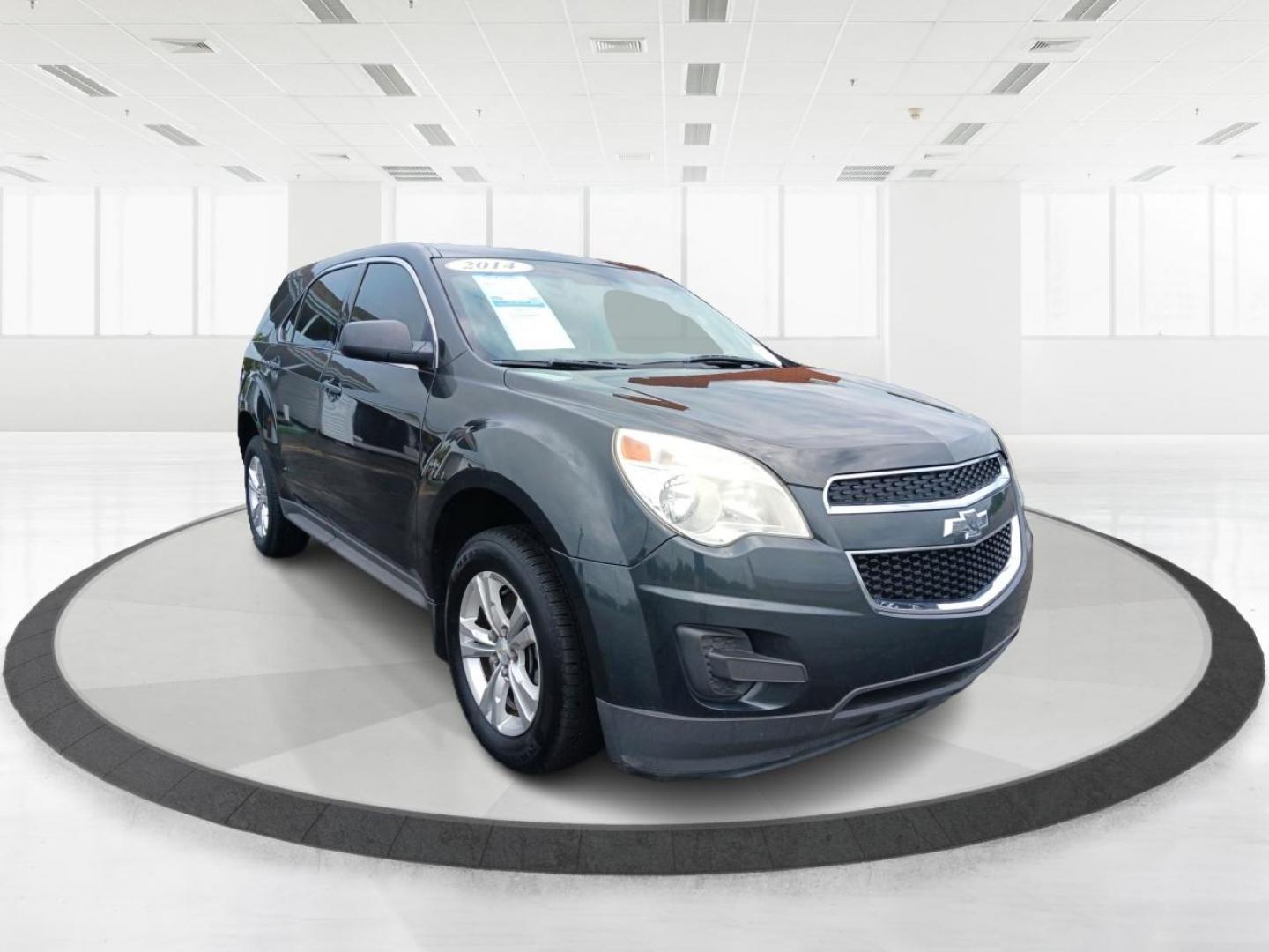 2014 Ashen Gray Metallic Chevrolet Equinox LS 2WD (2GNALAEK9E6) with an 2.4L L4 DOHC 16V FFV engine, 6-Speed Automatic transmission, located at 880 E. National Road, Vandalia, OH, 45377, (937) 908-9800, 39.892189, -84.181015 - Photo#0