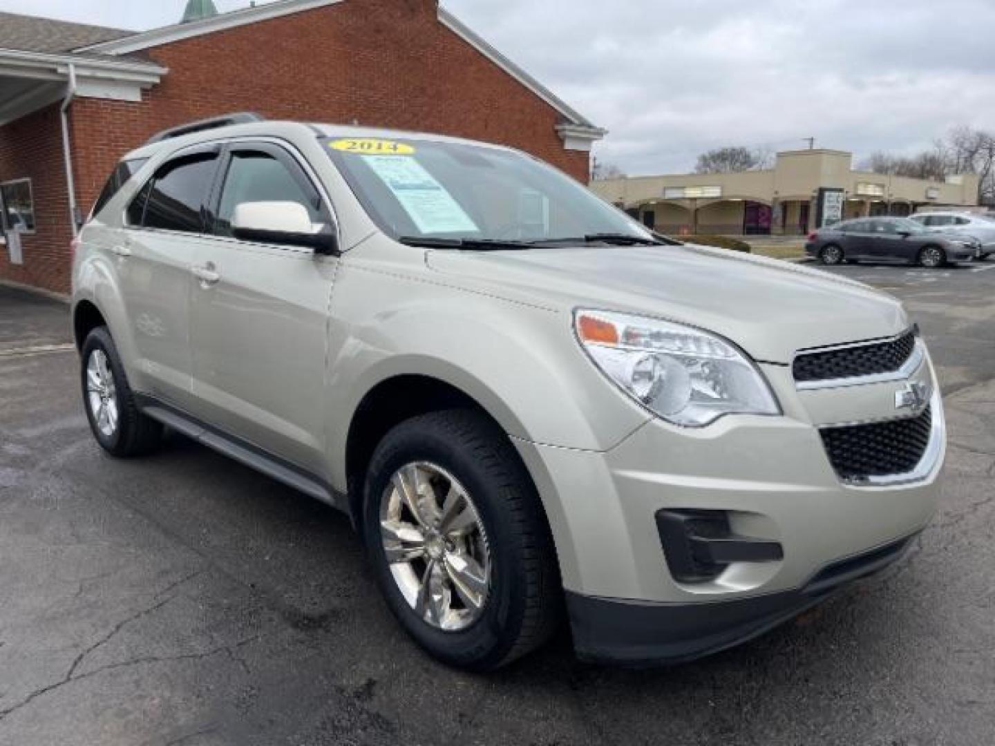 2014 Champagne Silver Metallic Chevrolet Equinox 1LT 2WD (2GNALBEK0E6) with an 2.4L L4 DOHC 16V FFV engine, 6-Speed Automatic transmission, located at 401 Woodman Dr, Riverside, OH, 45431, (937) 908-9800, 39.763779, -84.122063 - Photo#0