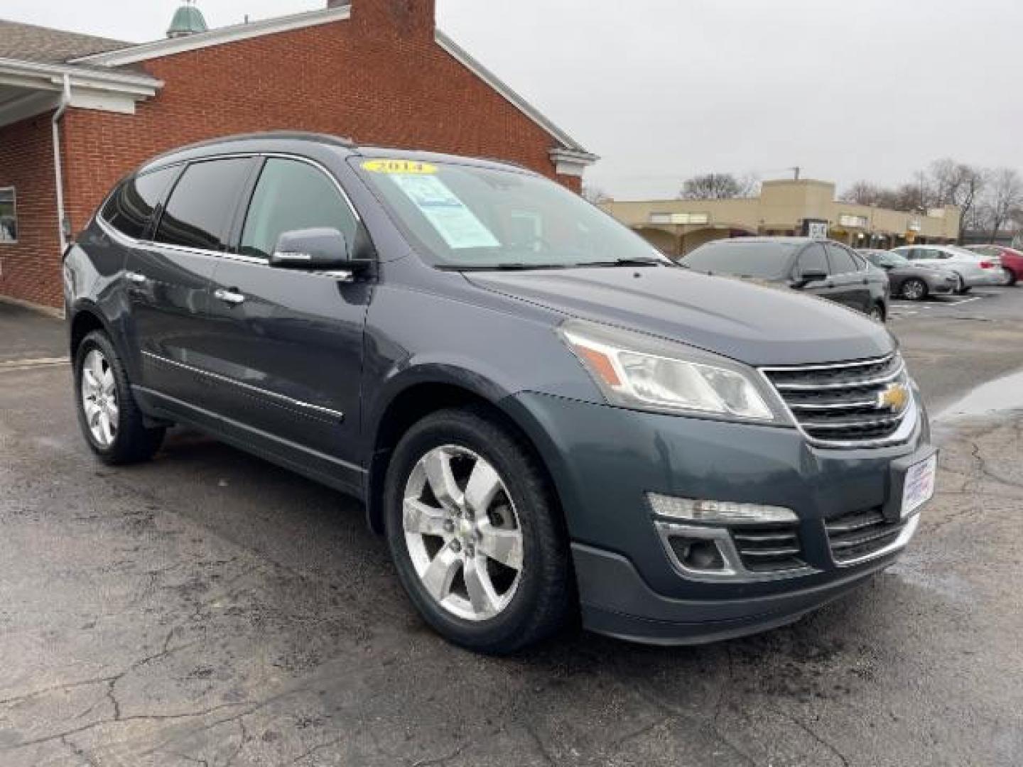 2014 Cyber Gray Metallic Chevrolet Traverse LTZ AWD (1GNKVJKD8EJ) with an 3.6L V6 DOHC 24V engine, 6-Speed Automatic transmission, located at 401 Woodman Dr, Riverside, OH, 45431, (937) 908-9800, 39.763779, -84.122063 - Photo#0