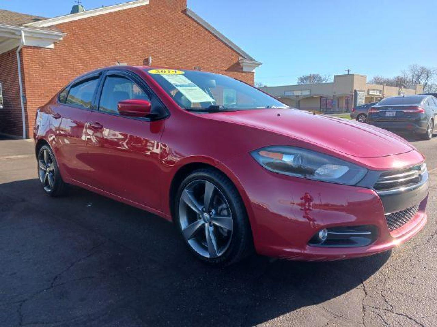 2014 Redline 2 Coat Pearl Dodge Dart GT (1C3CDFEB6ED) with an 2.4L L4 DOHC 16V engine, located at 880 E. National Road, Vandalia, OH, 45377, (937) 908-9800, 39.892189, -84.181015 - Photo#0