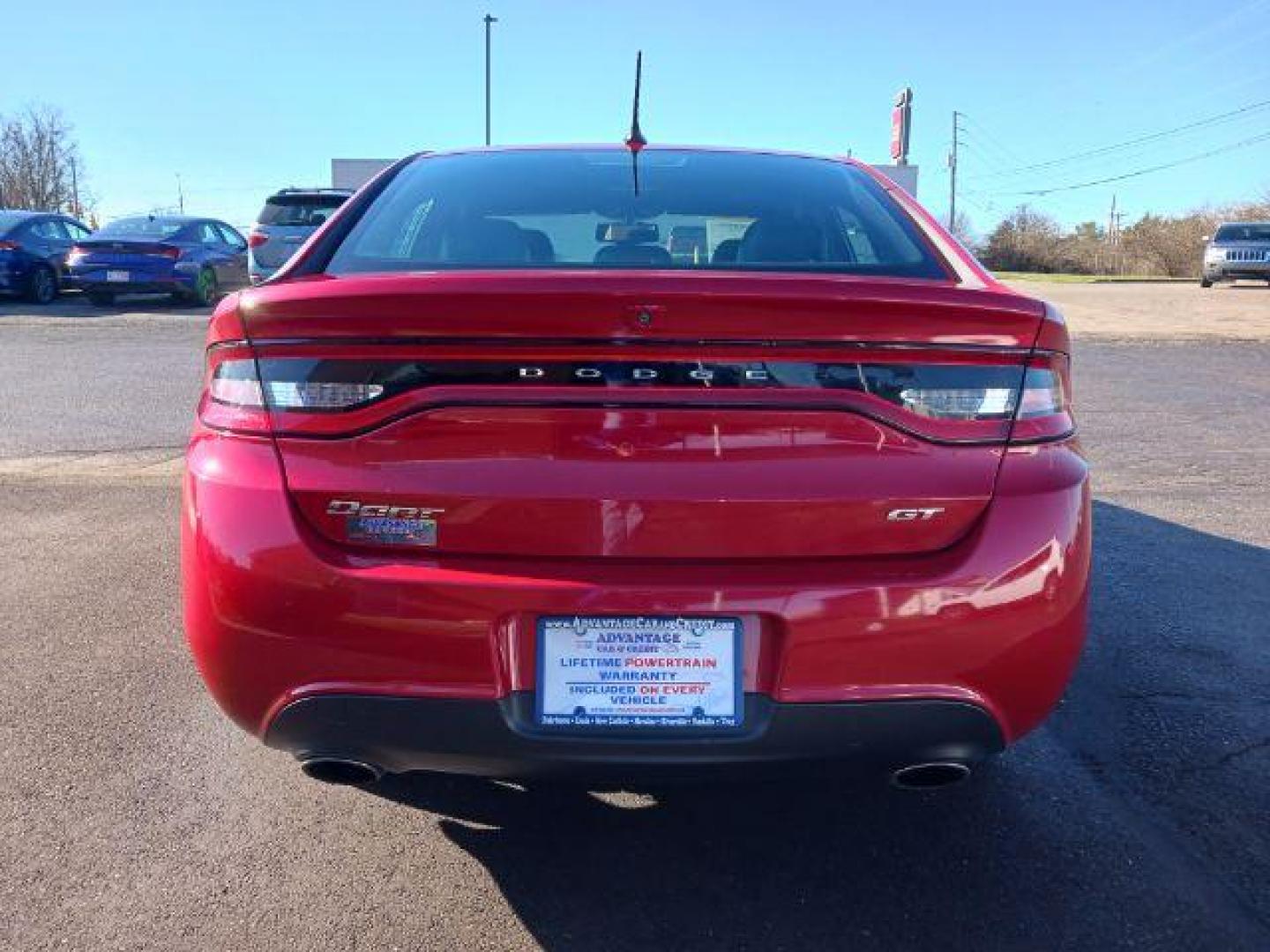 2014 Redline 2 Coat Pearl Dodge Dart GT (1C3CDFEB6ED) with an 2.4L L4 DOHC 16V engine, located at 880 E. National Road, Vandalia, OH, 45377, (937) 908-9800, 39.892189, -84.181015 - Photo#5