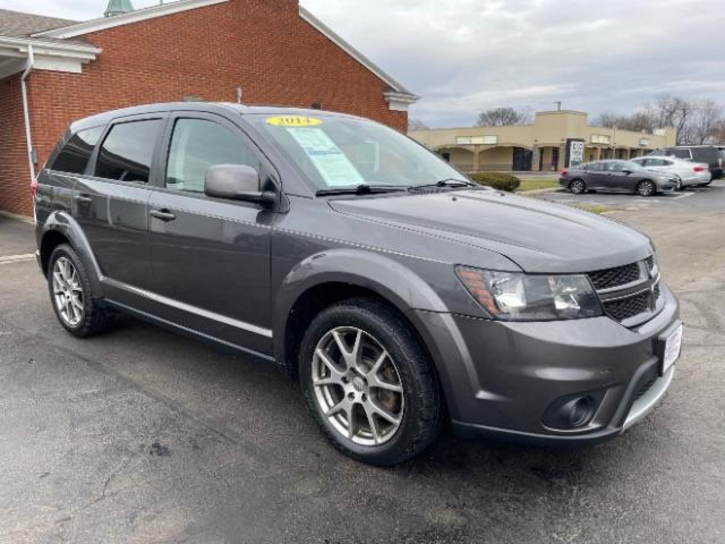 2014 Granite Crystal Met CC Dodge Journey R/T AWD (3C4PDDEG5ET) with an 3.6L V6 DOHC 24V engine, 6-Speed Automatic transmission, located at 880 E. National Road, Vandalia, OH, 45377, (937) 908-9800, 39.892189, -84.181015 - Photo#0