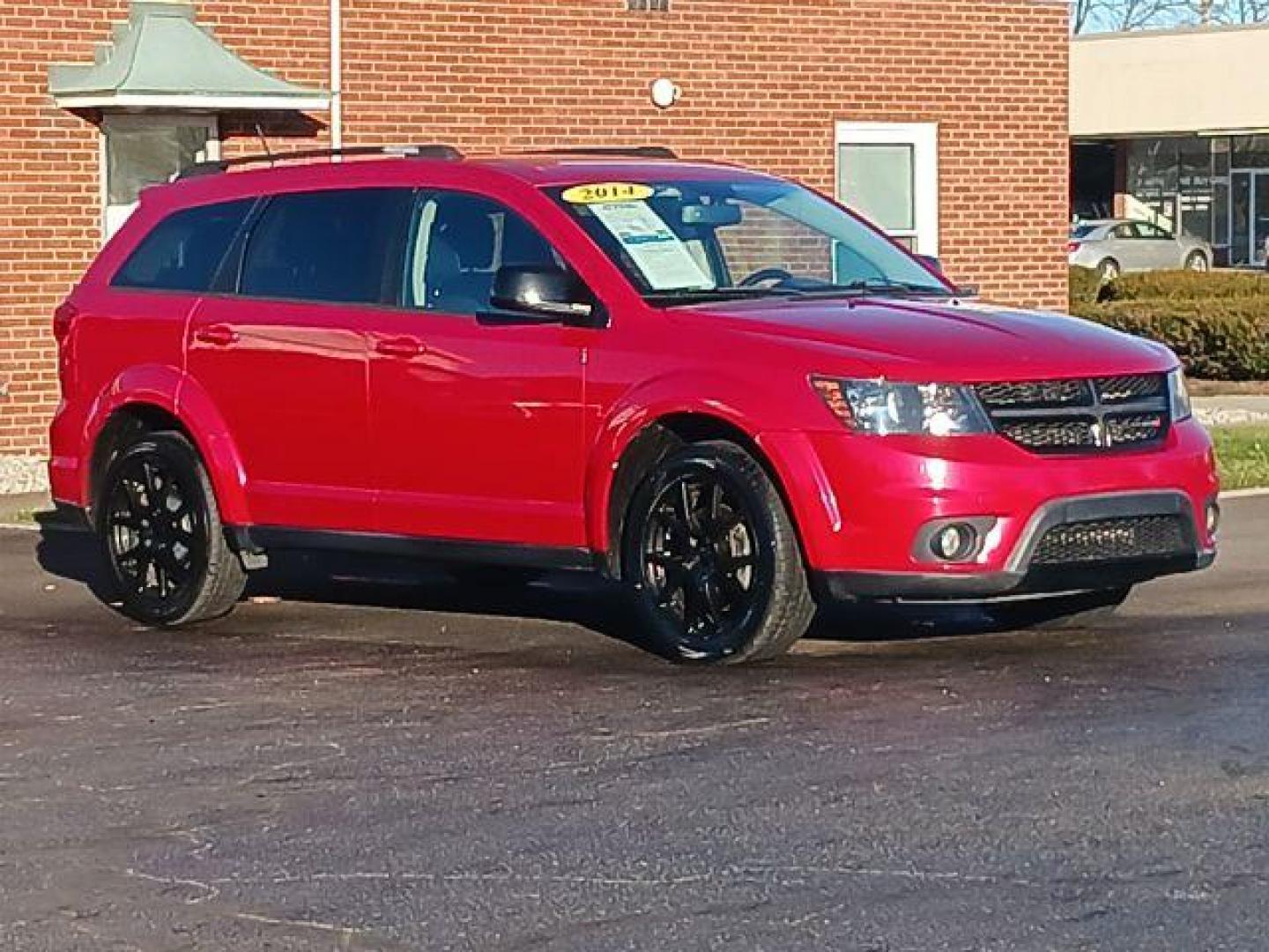 2014 Redline 2 Coat Pearl Dodge Journey SXT (3C4PDCBG1ET) with an 3.6L V6 DOHC 24V engine, 6-Speed Automatic transmission, located at 1230 East Main St, Xenia, OH, 45385, (937) 908-9800, 39.687321, -83.910294 - Photo#0