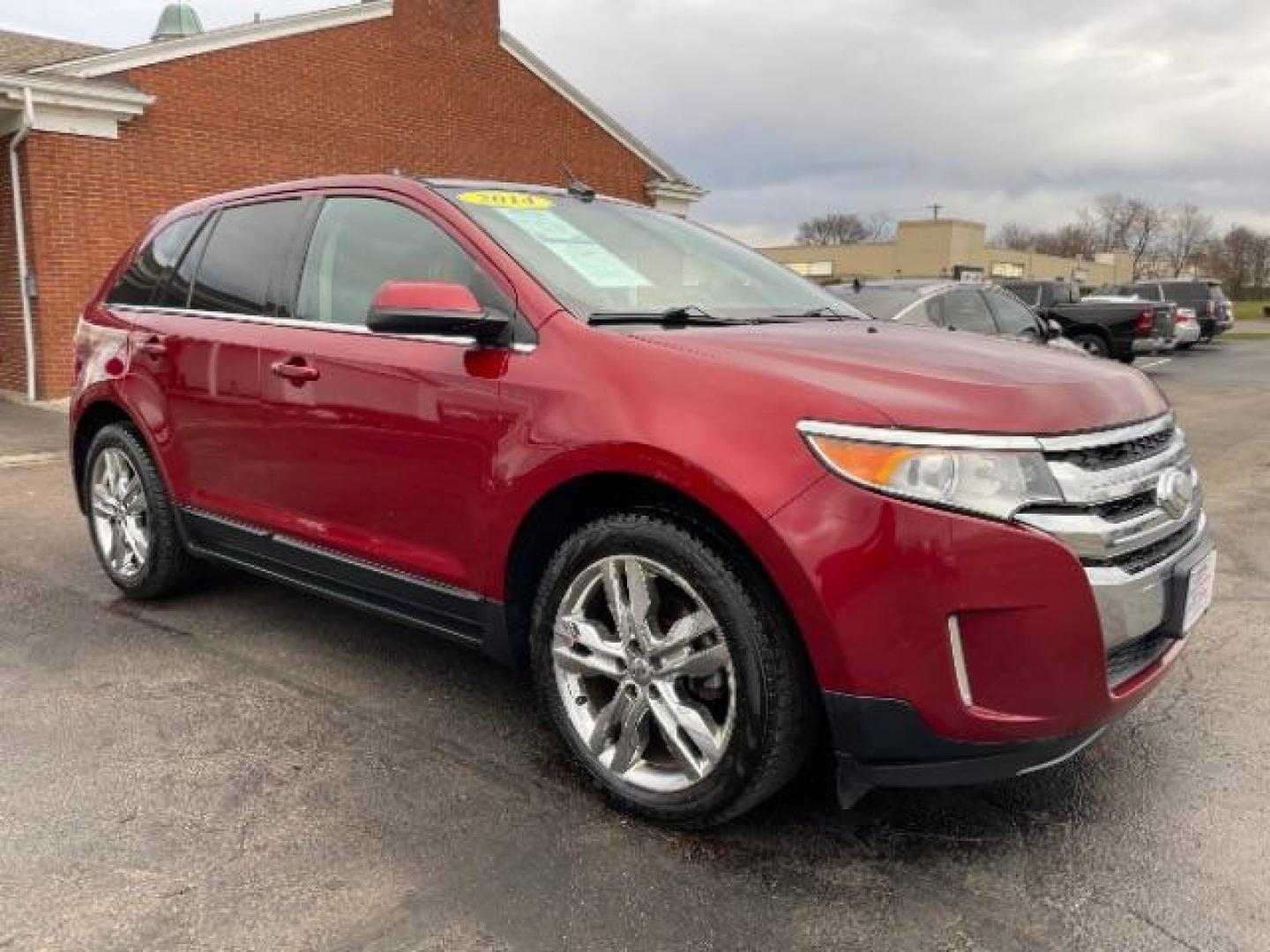 2014 Ruby Red Met Tinted CC Ford Edge Limited FWD (2FMDK3K94EB) with an 2.0L L4 DOHC 16V engine, 6-Speed Automatic transmission, located at 1951 S Dayton Lakeview Rd., New Carlisle, OH, 45344, (937) 908-9800, 39.890999, -84.050255 - Photo#0