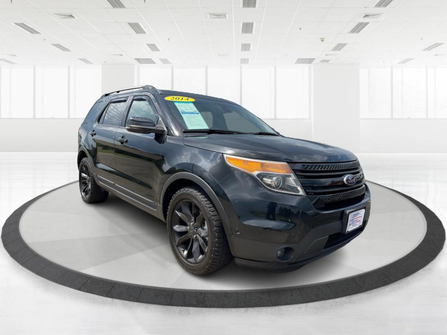 2014 Tuxedo Black Metallic Ford Explorer Limited 4WD (1FM5K8F80EG) with an 3.5L V6 DOHC 24V engine, 6-Speed Automatic transmission, located at 880 E. National Road, Vandalia, OH, 45377, (937) 908-9800, 39.892189, -84.181015 - Photo#0