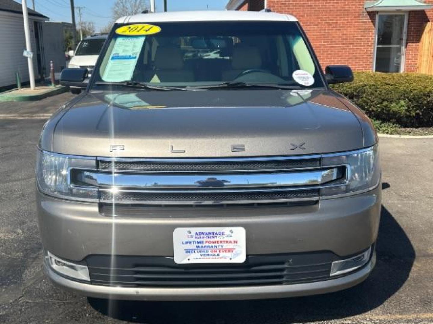 2014 Mineral Gray Metallic Ford Flex SEL FWD (2FMGK5C84EB) with an 3.5L V6 DOHC 24V engine, 6-Speed Automatic Overdrive transmission, located at 1099 N County Rd 25A, OH, 45373, (937) 908-9800, 40.057079, -84.212883 - Photo#1