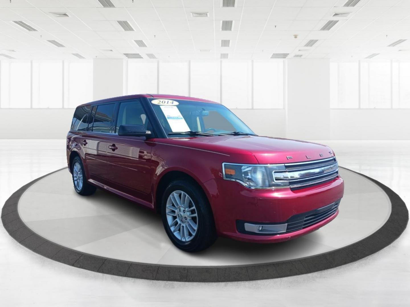 2014 Ruby Red Met Tinted CC Ford Flex (2FMGK5C89EB) with an 3.5L V6 DOHC 24V engine, 6-Speed Automatic Overdrive transmission, located at 1230 East Main St, Xenia, OH, 45385, (937) 908-9800, 39.687321, -83.910294 - Photo#0