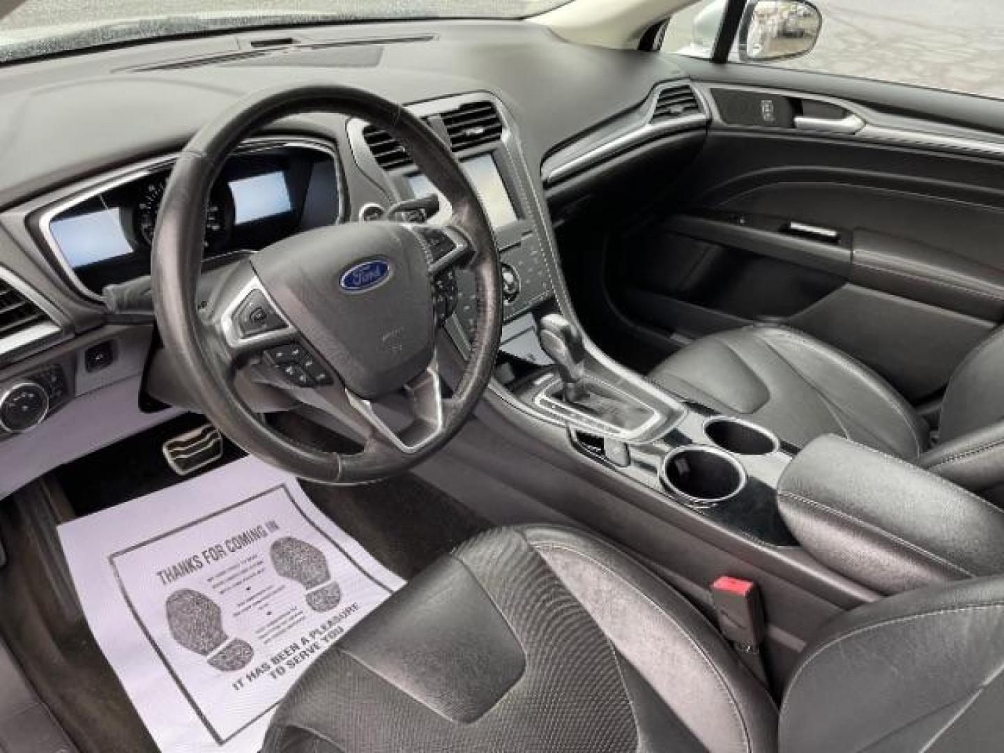 2014 Sterling Gray Ford Fusion Titanium (3FA6P0K90ER) with an 2.0L L4 DOHC 16V engine, located at 1230 East Main St, Xenia, OH, 45385, (937) 908-9800, 39.687321, -83.910294 - Photo#6