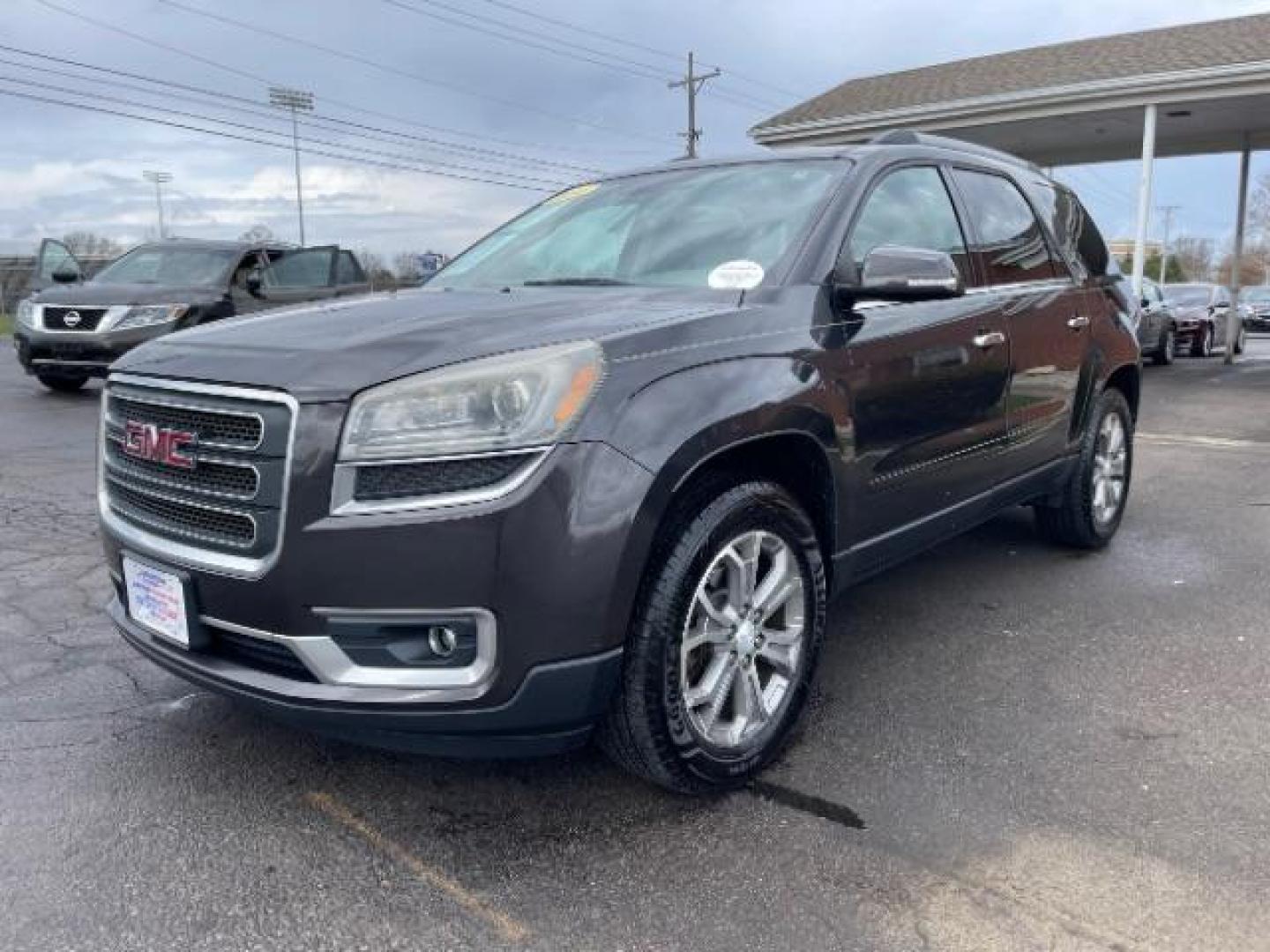 2014 Cyber Gray Metallic GMC Acadia SLT-1 FWD (1GKKRRKD1EJ) with an 3.6L V6 DOHC 24V engine, 6-Speed Automatic transmission, located at 1099 N County Rd 25A, OH, 45373, (937) 908-9800, 40.057079, -84.212883 - Photo#1