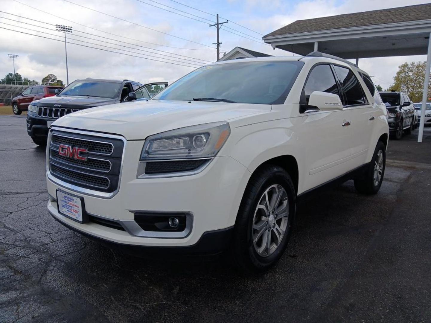 2014 Summit White GMC Acadia SLT-1 AWD (1GKKVRKD8EJ) with an 3.6L V6 DOHC 24V engine, 6-Speed Automatic transmission, located at 1099 N County Rd 25A, OH, 45373, (937) 908-9800, 40.057079, -84.212883 - Photo#5