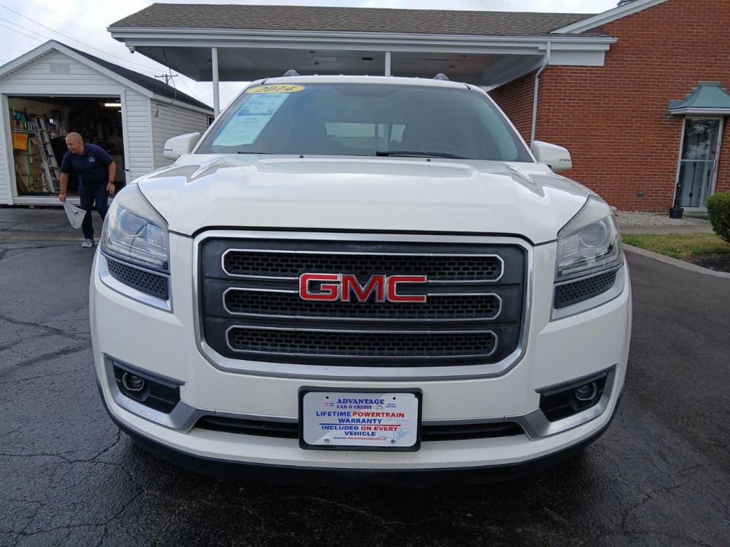 2014 Summit White GMC Acadia SLT-1 AWD (1GKKVRKD8EJ) with an 3.6L V6 DOHC 24V engine, 6-Speed Automatic transmission, located at 1099 N County Rd 25A, OH, 45373, (937) 908-9800, 40.057079, -84.212883 - Photo#6