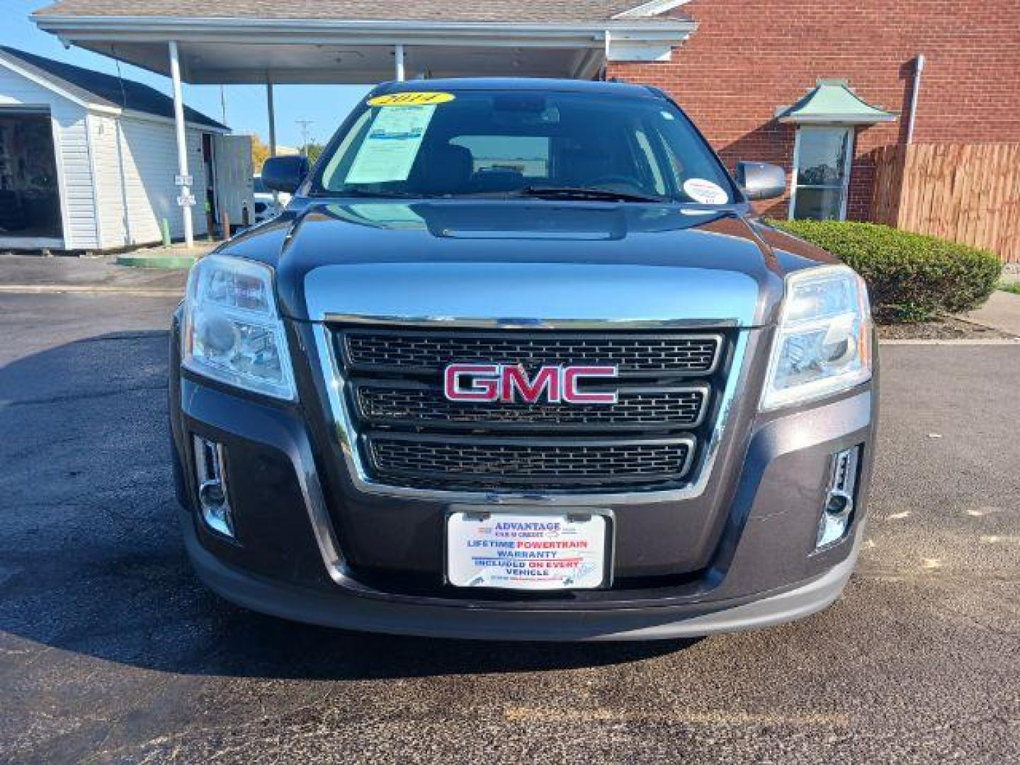 2014 Ashen Gray Metallic GMC Terrain SLT1 AWD (2GKFLXEK2E6) with an 2.4L L4 DOHC 16V FFV engine, 6-Speed Automatic transmission, located at 880 E. National Road, Vandalia, OH, 45377, (937) 908-9800, 39.892189, -84.181015 - Photo#1