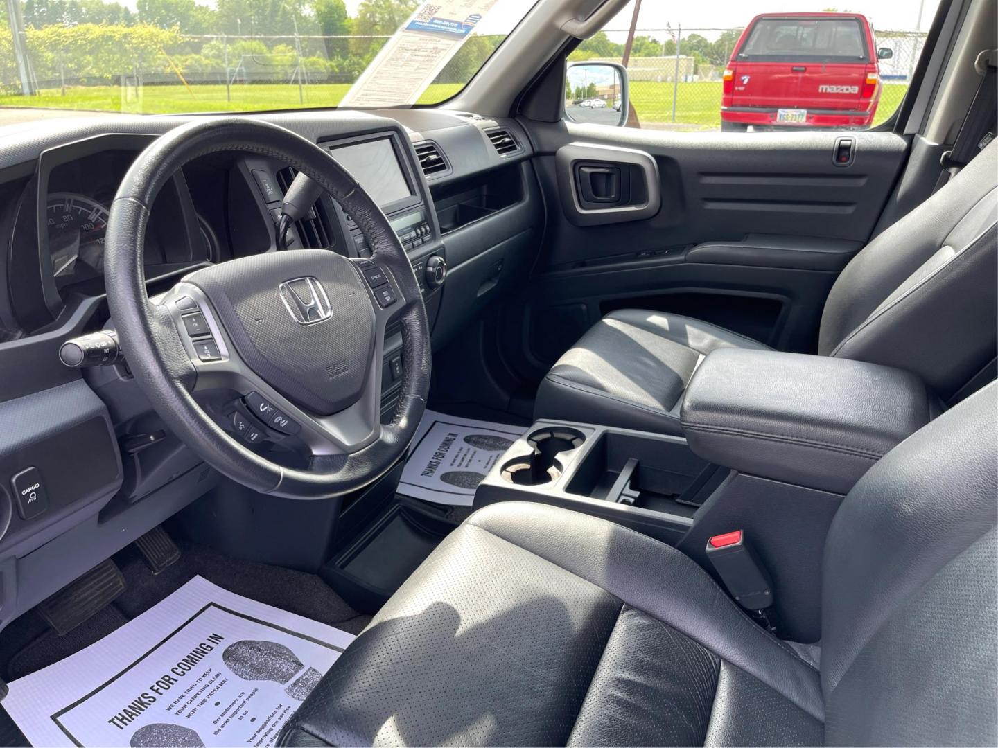 2014 Honda Ridgeline RTL-S (5FPYK1F67EB) with an 3.5L V6 SOHC 24V engine, 5-Speed Automatic transmission, located at 8750 N County Rd 25A, Piqua, OH, 45356, (937) 908-9800, 40.164391, -84.232513 - One Owner - Photo#8