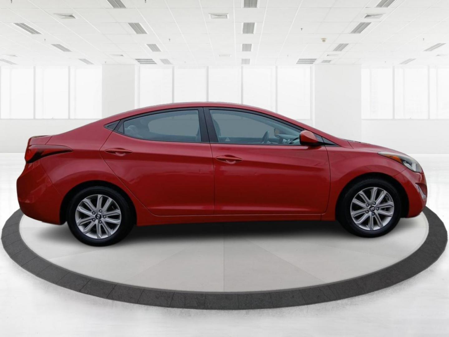 2014 Red Hyundai Elantra Limited (KMHDH4AE2EU) with an 1.8L L4 DOHC 16V engine, 6-Speed Automatic transmission, located at 880 E. National Road, Vandalia, OH, 45377, (937) 908-9800, 39.892189, -84.181015 - Photo#1