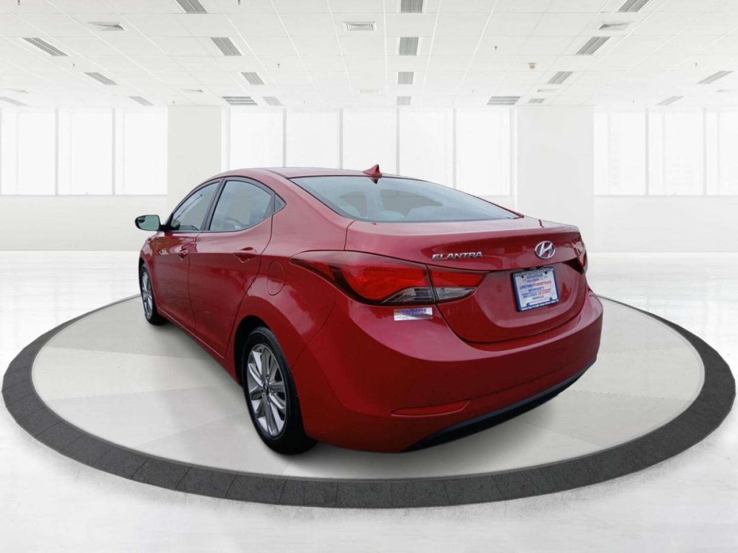 2014 Red Hyundai Elantra Limited (KMHDH4AE2EU) with an 1.8L L4 DOHC 16V engine, 6-Speed Automatic transmission, located at 880 E. National Road, Vandalia, OH, 45377, (937) 908-9800, 39.892189, -84.181015 - Photo#4