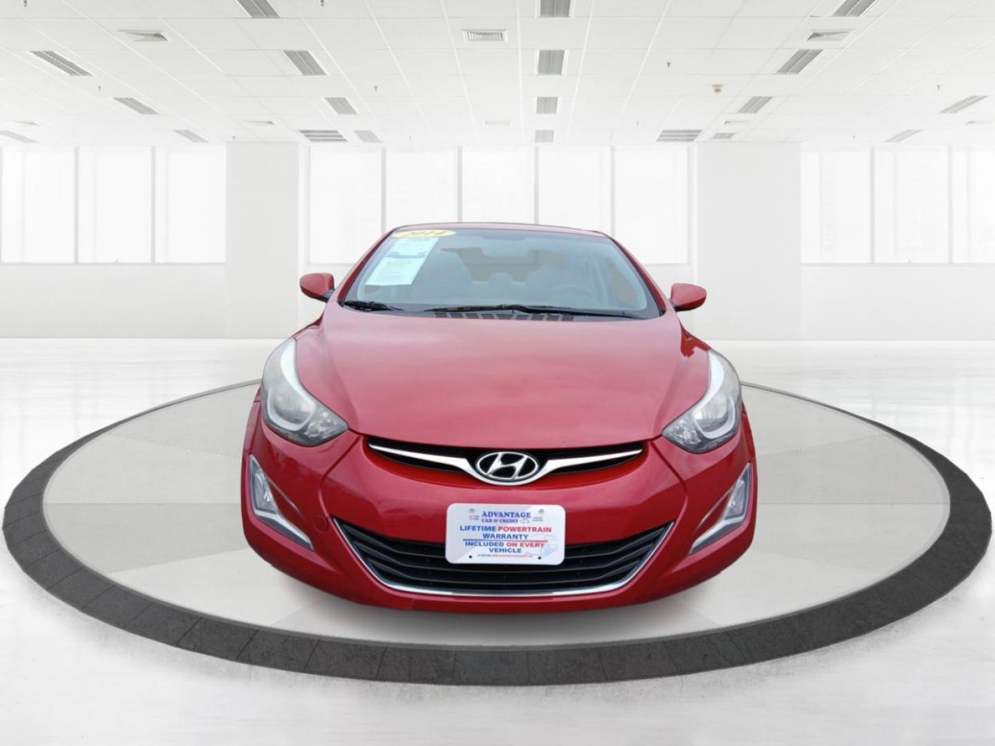 2014 Red Hyundai Elantra Limited (KMHDH4AE2EU) with an 1.8L L4 DOHC 16V engine, 6-Speed Automatic transmission, located at 880 E. National Road, Vandalia, OH, 45377, (937) 908-9800, 39.892189, -84.181015 - Photo#6