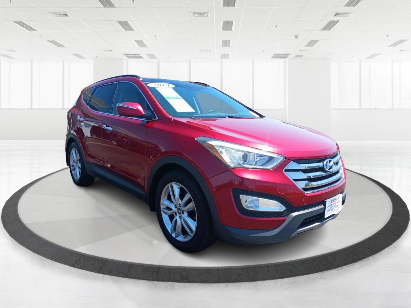 2014 Serrano Red Hyundai Santa Fe Sport 2.0T FWD (5XYZW3LA0EG) with an 2.0L L4 DOHC 16V TURBO engine, 6-Speed Automatic transmission, located at 1184 Kauffman Ave, Fairborn, OH, 45324, (937) 908-9800, 39.807365, -84.029114 - Photo#0