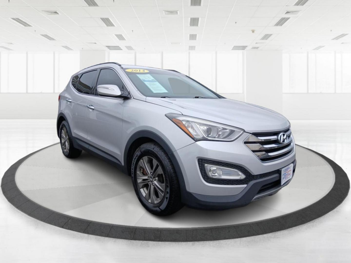 2014 Moonstone Silver Hyundai Santa Fe Sport 2.4 AWD (5XYZUDLB6EG) with an 2.4L L4 DOHC 16V engine, 6-Speed Automatic transmission, located at 880 E. National Road, Vandalia, OH, 45377, (937) 908-9800, 39.892189, -84.181015 - Photo#0