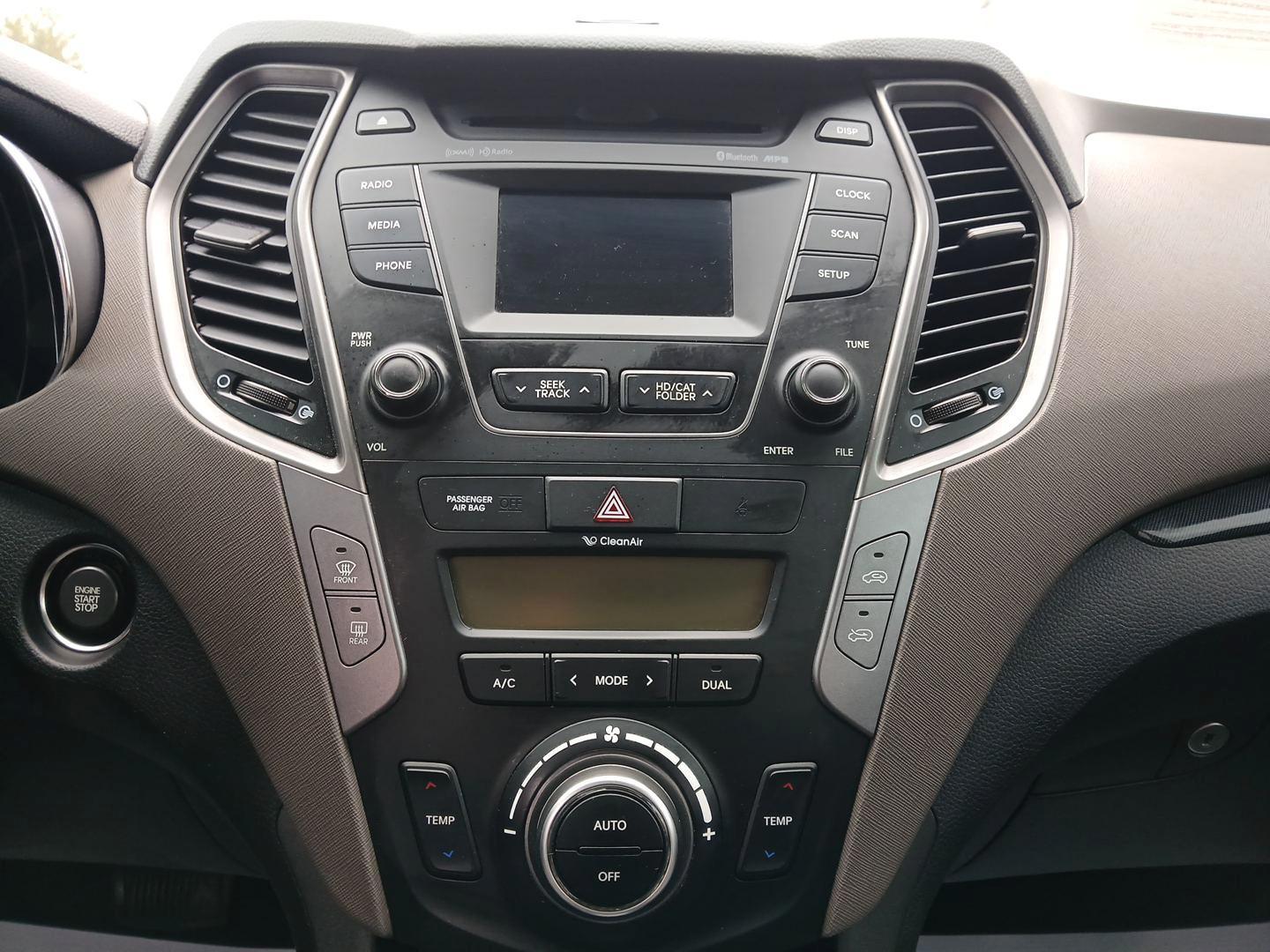 2014 Moonstone Silver Hyundai Santa Fe Sport 2.4 AWD (5XYZUDLB6EG) with an 2.4L L4 DOHC 16V engine, 6-Speed Automatic transmission, located at 880 E. National Road, Vandalia, OH, 45377, (937) 908-9800, 39.892189, -84.181015 - Photo#12