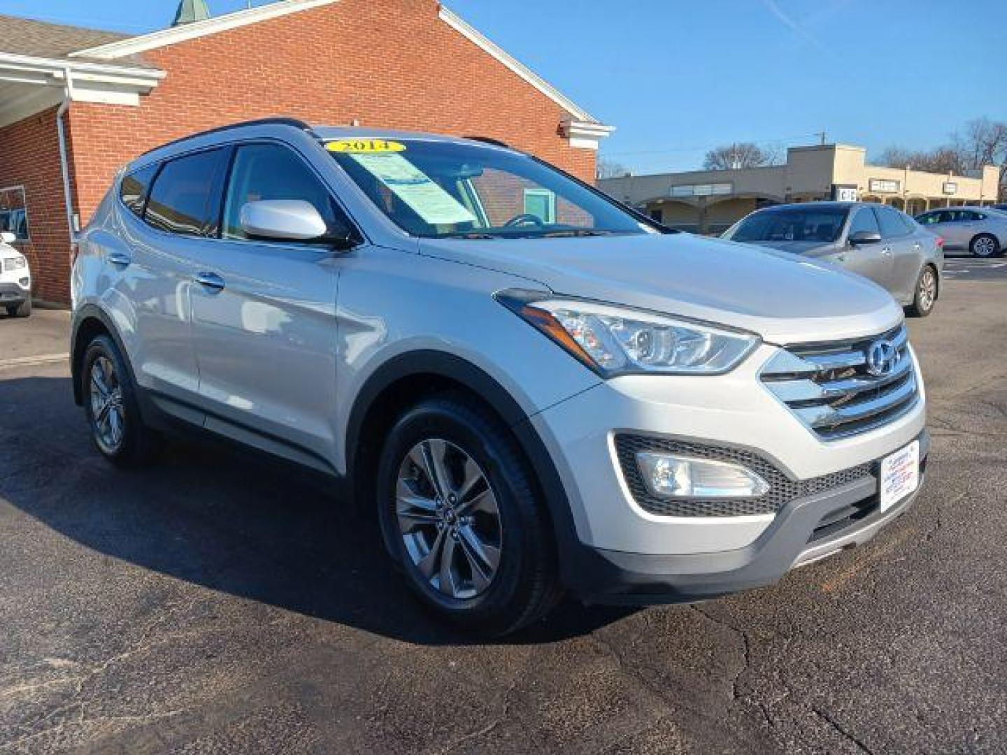 2014 Hyundai Santa Fe Sport 2.4 FWD (5XYZU3LB3EG) with an 2.4L L4 DOHC 16V engine, 6-Speed Automatic transmission, located at 1951 S Dayton Lakeview Rd., New Carlisle, OH, 45344, (937) 908-9800, 39.890999, -84.050255 - 2014 Hyundai Santa Fe Sport 2.4 FWD - Photo#0