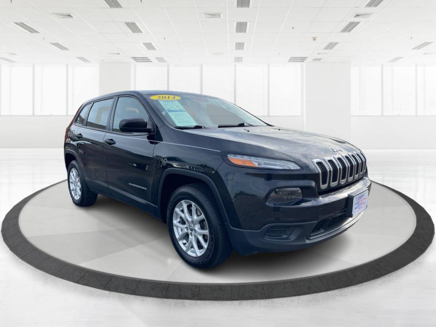 2014 Brilliant Black Crystal P Jeep Cherokee Sport 4WD (1C4PJMAB8EW) with an 2.4L L4 DOHC 16V engine, 9-Speed Automatic transmission, located at 401 Woodman Dr, Riverside, OH, 45431, (937) 908-9800, 39.763779, -84.122063 - Photo#0