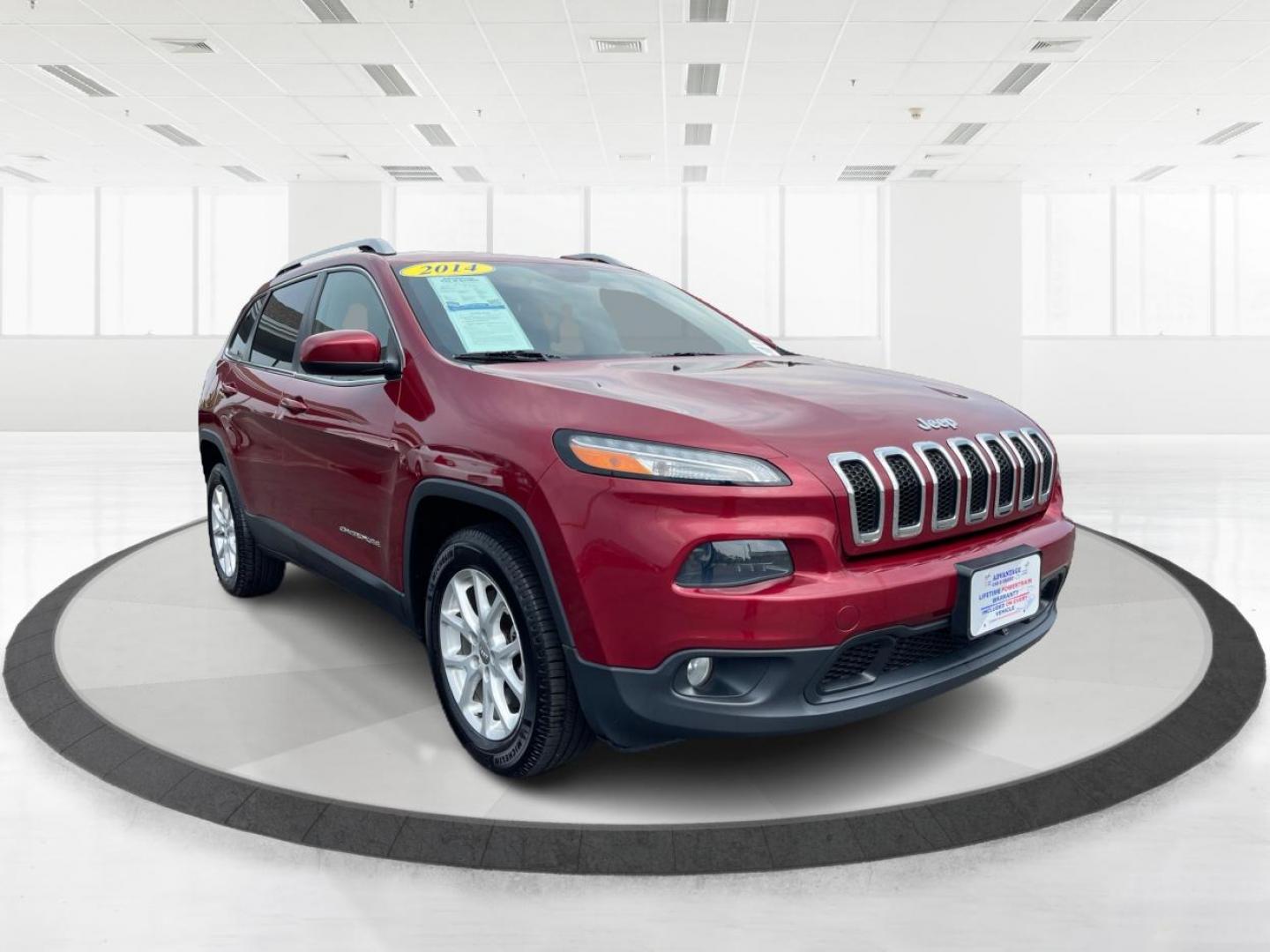 2014 Dp Cherry Red Crystal PC Jeep Cherokee Latitude FWD (1C4PJLCB4EW) with an 2.4L L4 DOHC 16V engine, 9-Speed Automatic transmission, located at 1230 East Main St, Xenia, OH, 45385, (937) 908-9800, 39.687321, -83.910294 - Photo#0