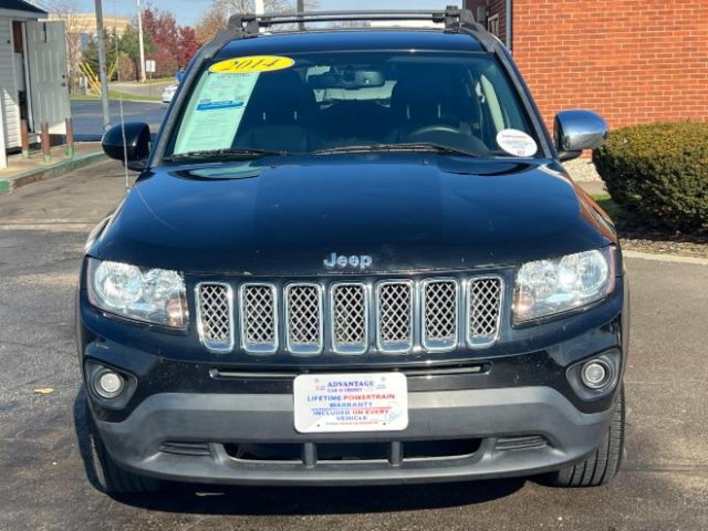 2014 Black Clearcoat Jeep Compass Latitude 4WD (1C4NJDEB5ED) with an 2.4L L4 DOHC 16V engine, Continuously Variable Transmission transmission, located at 1184 Kauffman Ave, Fairborn, OH, 45324, (937) 908-9800, 39.807365, -84.029114 - Photo#1