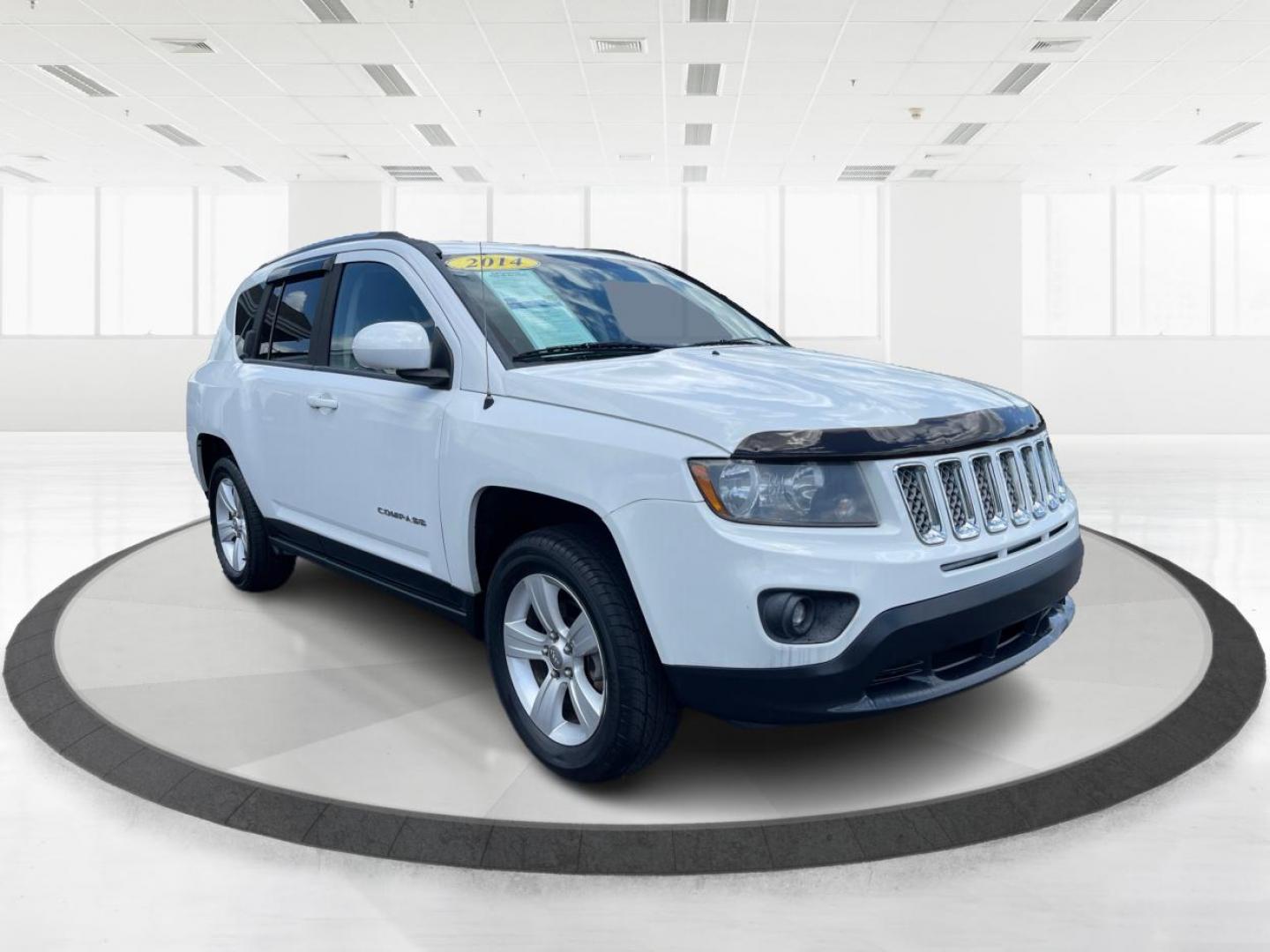 2014 Bright White Clearcoat Jeep Compass Latitude 4WD (1C4NJDEB8ED) with an 2.4L L4 DOHC 16V engine, Continuously Variable Transmission transmission, located at 1184 Kauffman Ave, Fairborn, OH, 45324, (937) 908-9800, 39.807365, -84.029114 - Photo#0