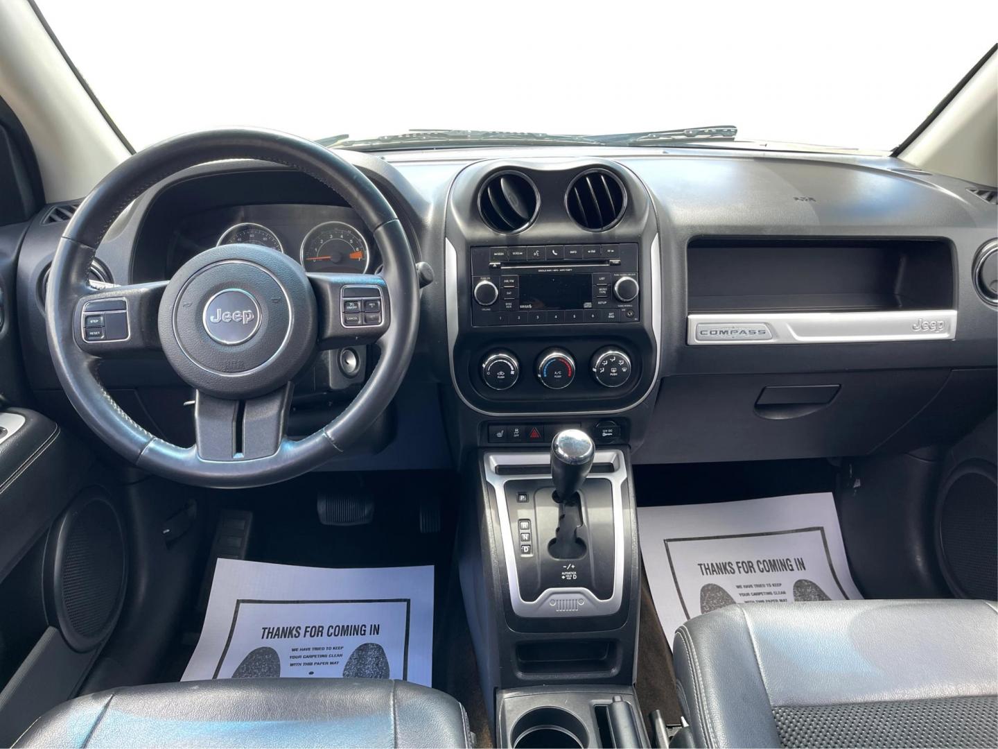 2014 Bright White Clearcoat Jeep Compass Latitude 4WD (1C4NJDEB8ED) with an 2.4L L4 DOHC 16V engine, Continuously Variable Transmission transmission, located at 1184 Kauffman Ave, Fairborn, OH, 45324, (937) 908-9800, 39.807365, -84.029114 - Photo#18