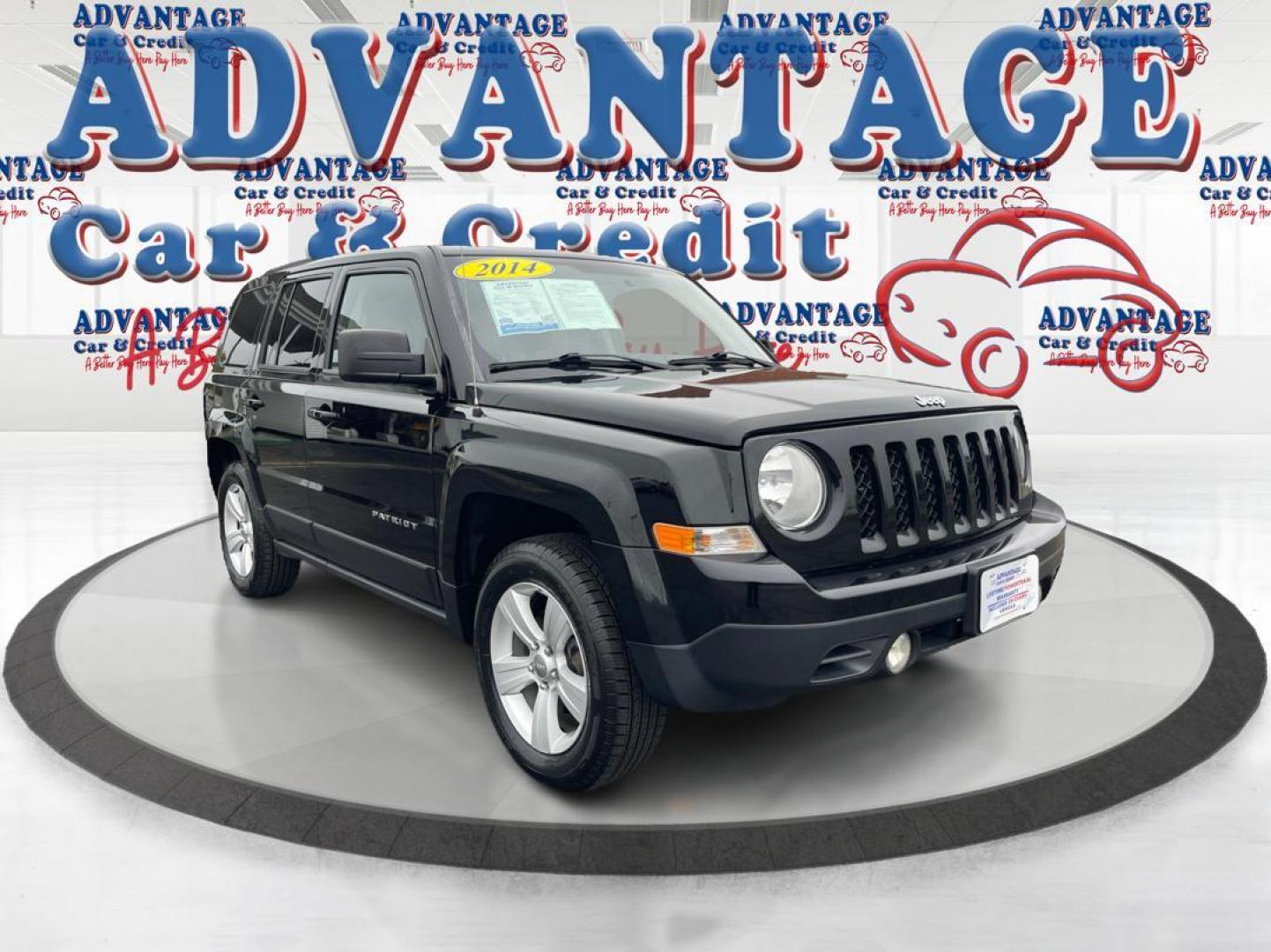 2014 Black Clearcoat Jeep Patriot Latitude 4WD (1C4NJRFB1ED) with an 2.4L L4 DOHC 16V engine, located at 4508 South Dixie Dr, Moraine, OH, 45439, (937) 908-9800, 39.690136, -84.216438 - Photo#0