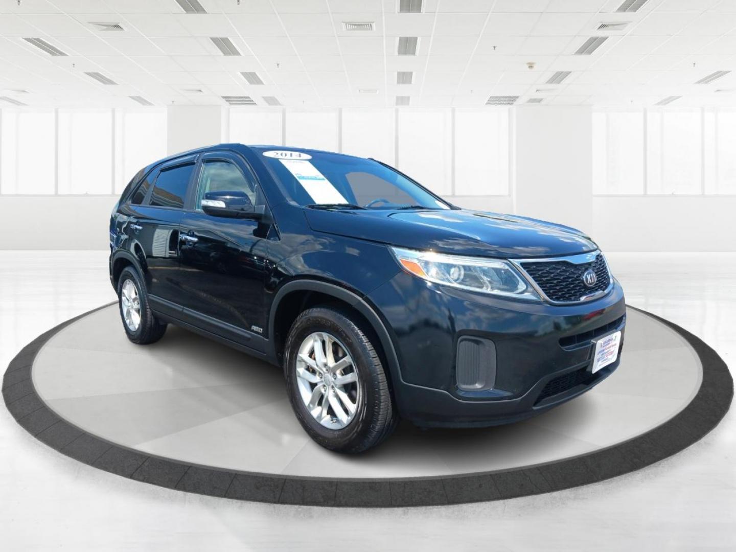 2014 Black Kia Sorento LX AWD (5XYKTCA6XEG) with an 2.4L L4 DOHC 16V engine, 6-Speed Automatic transmission, located at 1230 East Main St, Xenia, OH, 45385, (937) 908-9800, 39.687321, -83.910294 - Photo#0