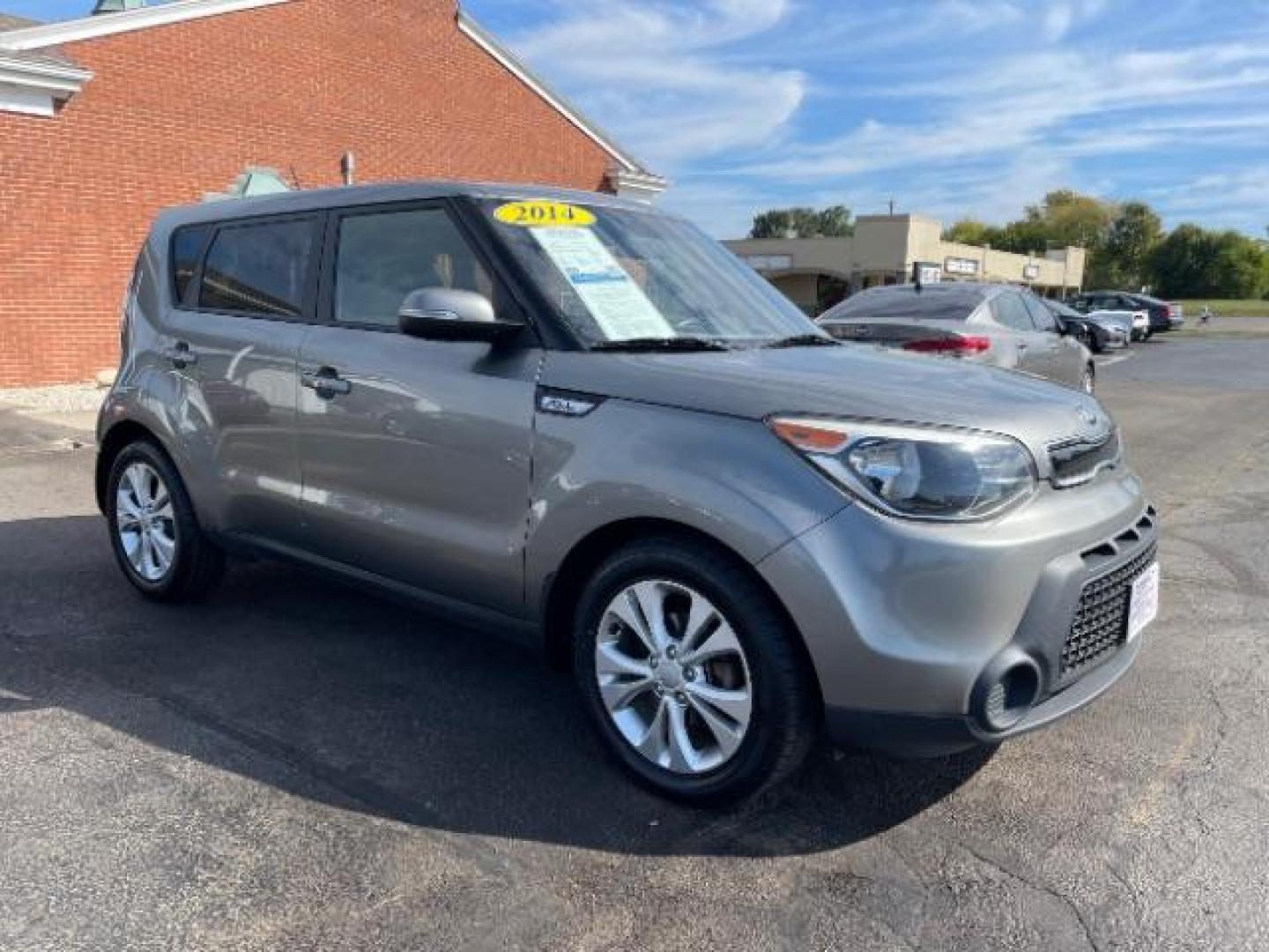 2014 Cloud Kia Soul + (KNDJP3A54E7) with an 2.0L L4 DOHC 16V engine, 6-Speed Automatic transmission, located at 1099 N County Rd 25A, OH, 45373, (937) 908-9800, 40.057079, -84.212883 - Photo#0