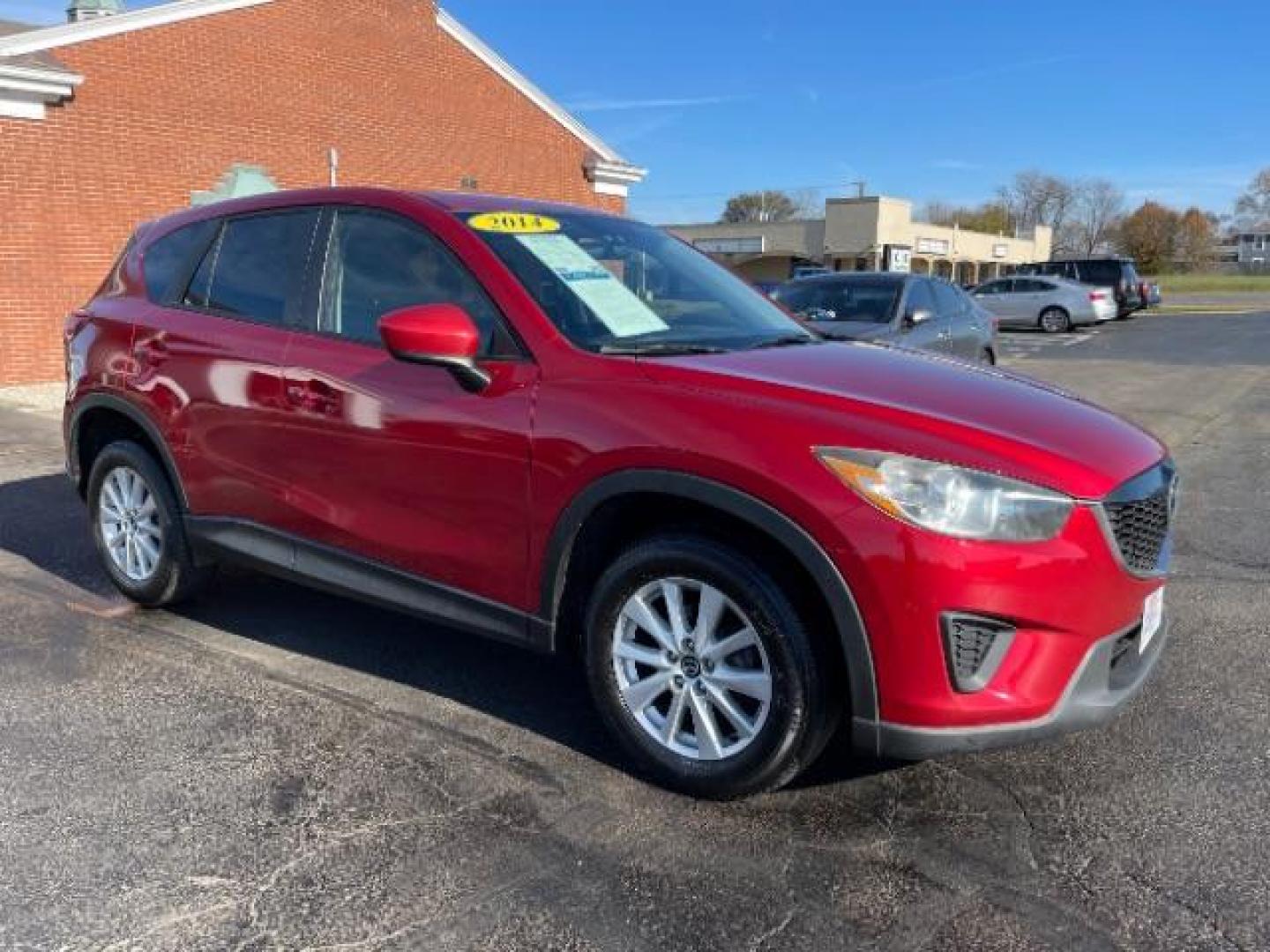 2014 Soul Red Metallic Mazda CX-5 Sport AT (JM3KE2BE7E0) with an 2.0L L4 DOHC 16V engine, 6-Speed Automatic transmission, located at 1230 East Main St, Xenia, OH, 45385, (937) 908-9800, 39.687321, -83.910294 - Photo#0