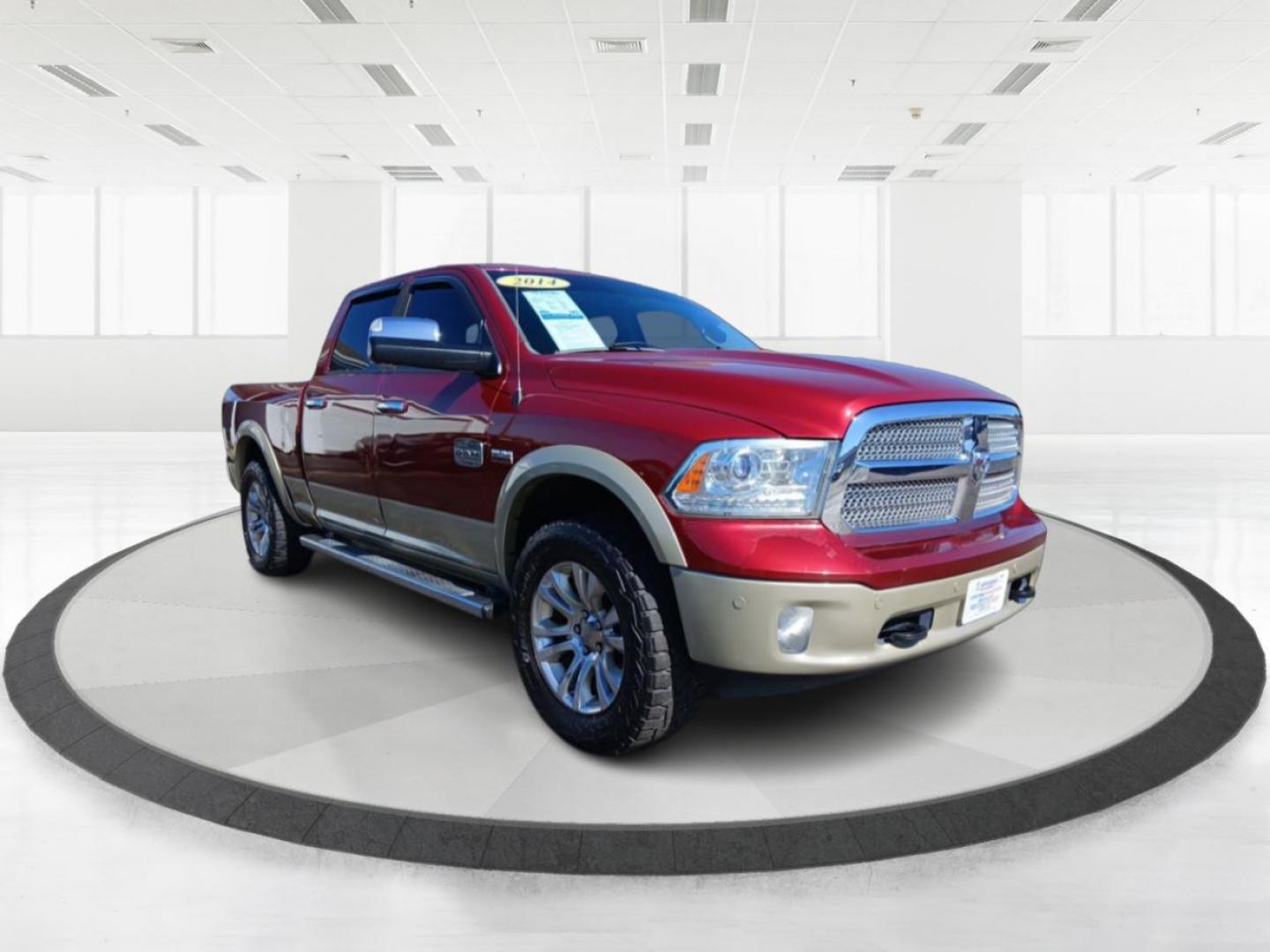 2014 Dp Cherry Red Crystal PC RAM 1500 Laramie Longhorn Edition Crew Cab LWB 4WD (1C6RR7WT4ES) with an 5.7L V8 OHV 16V engine, 6-Speed Automatic transmission, located at 1230 East Main St, Xenia, OH, 45385, (937) 908-9800, 39.687321, -83.910294 - Photo#0