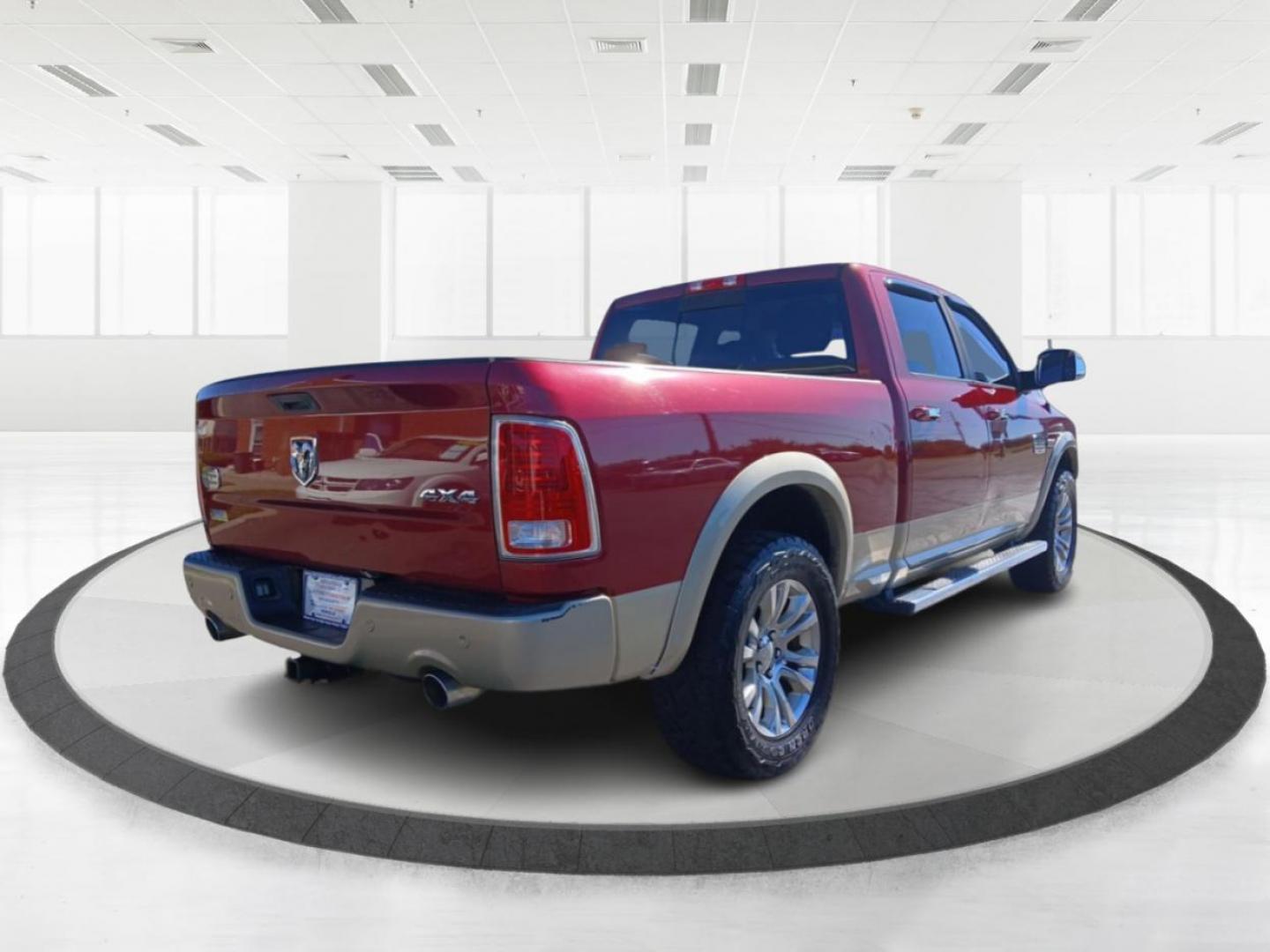 2014 Dp Cherry Red Crystal PC RAM 1500 Laramie Longhorn Edition Crew Cab LWB 4WD (1C6RR7WT4ES) with an 5.7L V8 OHV 16V engine, 6-Speed Automatic transmission, located at 1230 East Main St, Xenia, OH, 45385, (937) 908-9800, 39.687321, -83.910294 - Photo#2