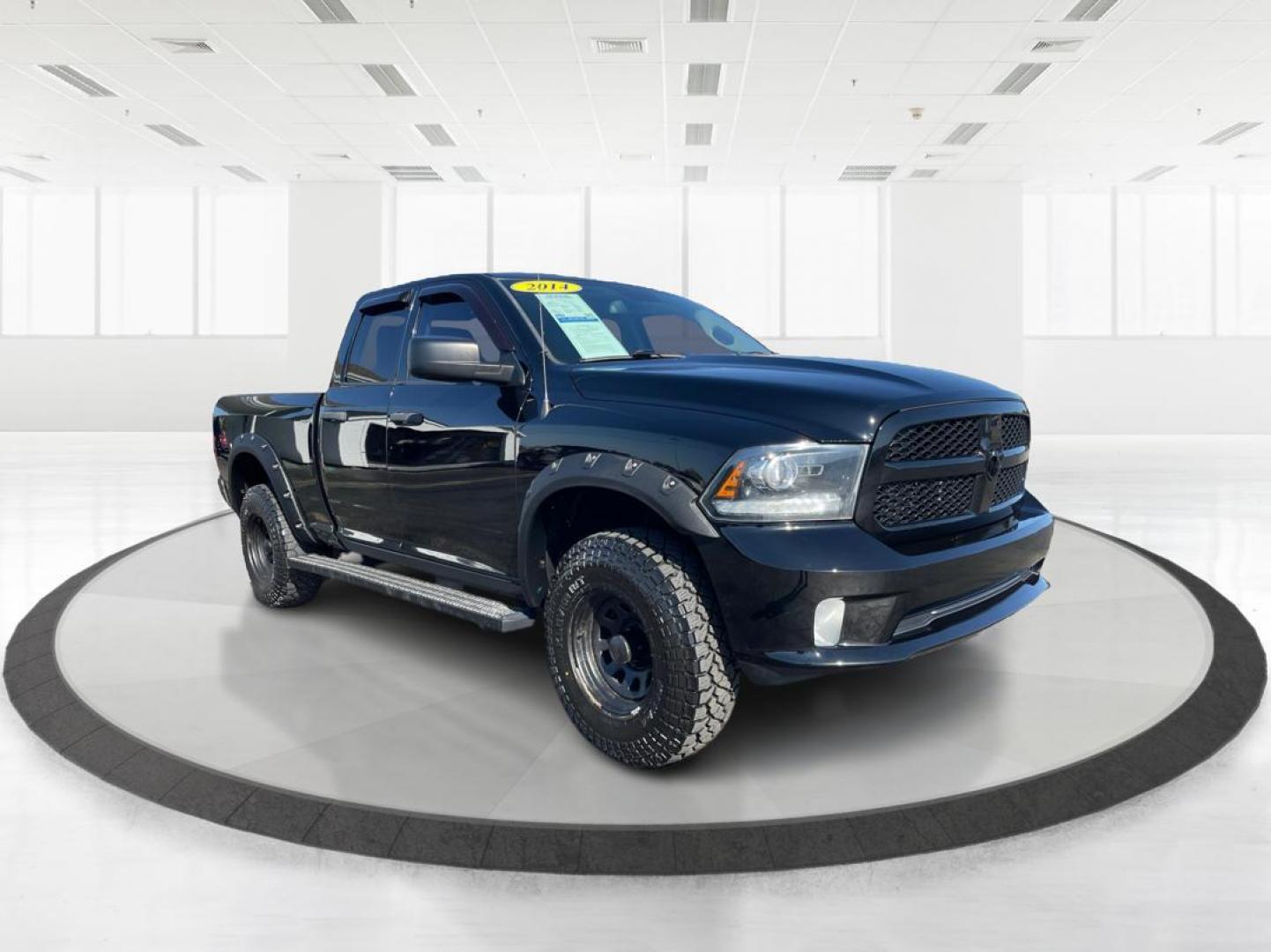 2014 Black Clearcoat RAM 1500 Tradesman Quad Cab 4WD (1C6RR7FT4ES) with an 5.7L V8 OHV 16V engine, 6-Speed Automatic transmission, located at 1230 East Main St, Xenia, OH, 45385, (937) 908-9800, 39.687321, -83.910294 - Photo#0