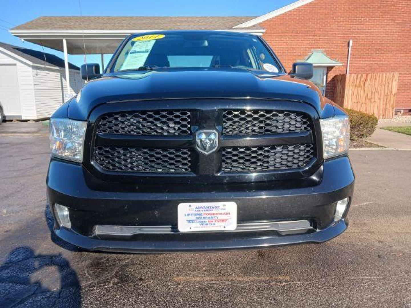 2014 Black Clearcoat RAM 1500 Tradesman Crew Cab SWB 4WD (1C6RR7KT3ES) with an 5.7L V8 OHV 16V engine, 8-Speed Automatic transmission, located at 4508 South Dixie Dr, Moraine, OH, 45439, (937) 908-9800, 39.690136, -84.216438 - Photo#1