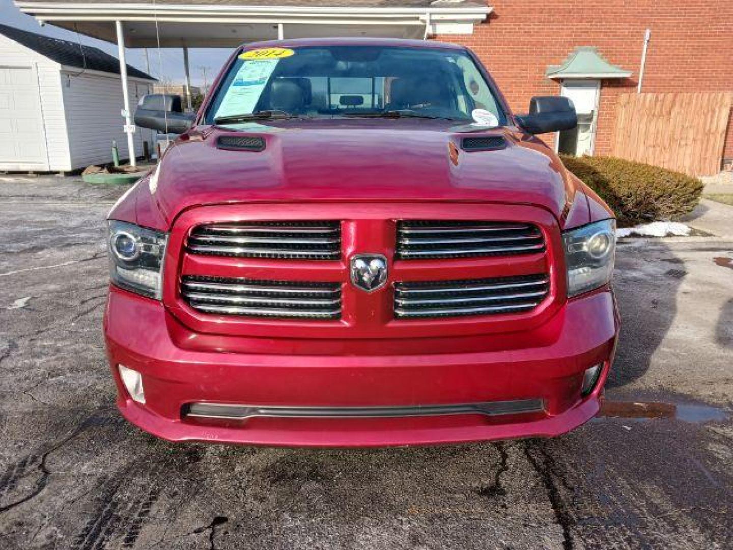 2014 Dp Cherry Red Crystal PC RAM 1500 Sport Crew Cab LWB 4WD (1C6RR7UT5ES) with an 5.7L V8 OHV 16V engine, 8-Speed Automatic transmission, located at 1230 East Main St, Xenia, OH, 45385, (937) 908-9800, 39.687321, -83.910294 - Photo#1