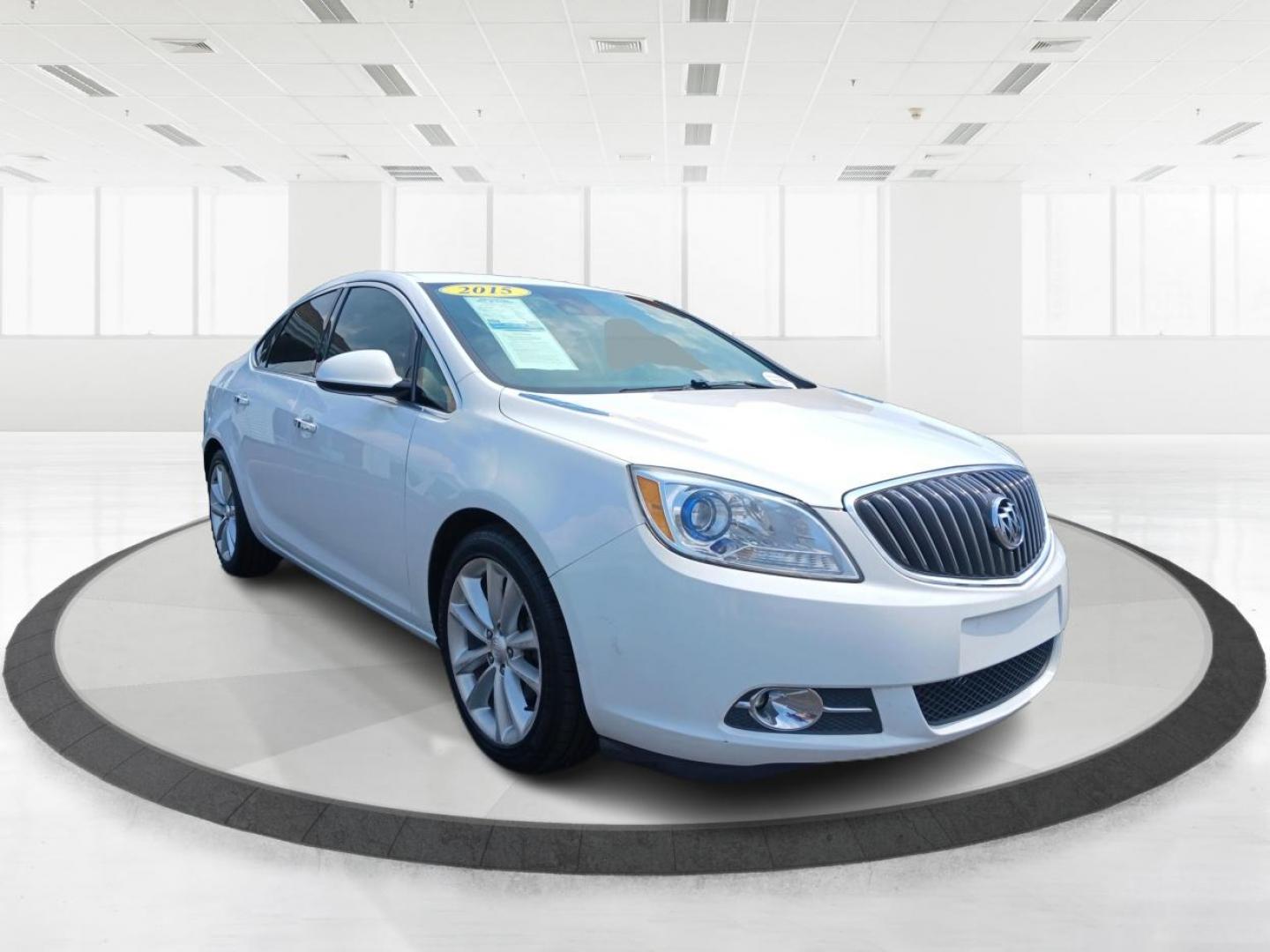 2015 Summit White Buick Verano (1G4PT5SV6F4) with an 2.0L L4 DOHC 24V TURBO FFV engine, 6-Speed Automatic transmission, located at 880 E. National Road, Vandalia, OH, 45377, (937) 908-9800, 39.892189, -84.181015 - Photo#0