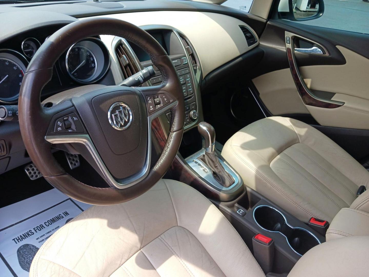 2015 Summit White Buick Verano (1G4PT5SV6F4) with an 2.0L L4 DOHC 24V TURBO FFV engine, 6-Speed Automatic transmission, located at 880 E. National Road, Vandalia, OH, 45377, (937) 908-9800, 39.892189, -84.181015 - Photo#8