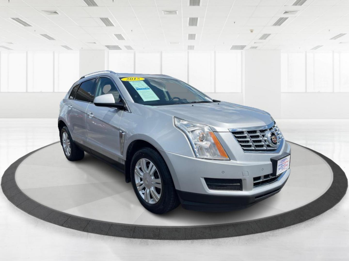 2015 Platinum Ice Tricoat Cadillac SRX (3GYFNBE38FS) with an 3.6L V6 DOHC 24V FFV engine, 6-Speed Automatic transmission, located at 880 E. National Road, Vandalia, OH, 45377, (937) 908-9800, 39.892189, -84.181015 - Photo#0