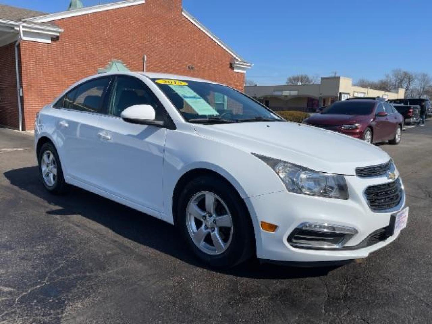 2015 Summit White Chevrolet Cruze 1LT Auto (1G1PC5SB0F7) with an 1.4L L4 DOHC 16V TURBO engine, 6-Speed Automatic transmission, located at 1099 N County Rd 25A, OH, 45373, (937) 908-9800, 40.057079, -84.212883 - Photo#0