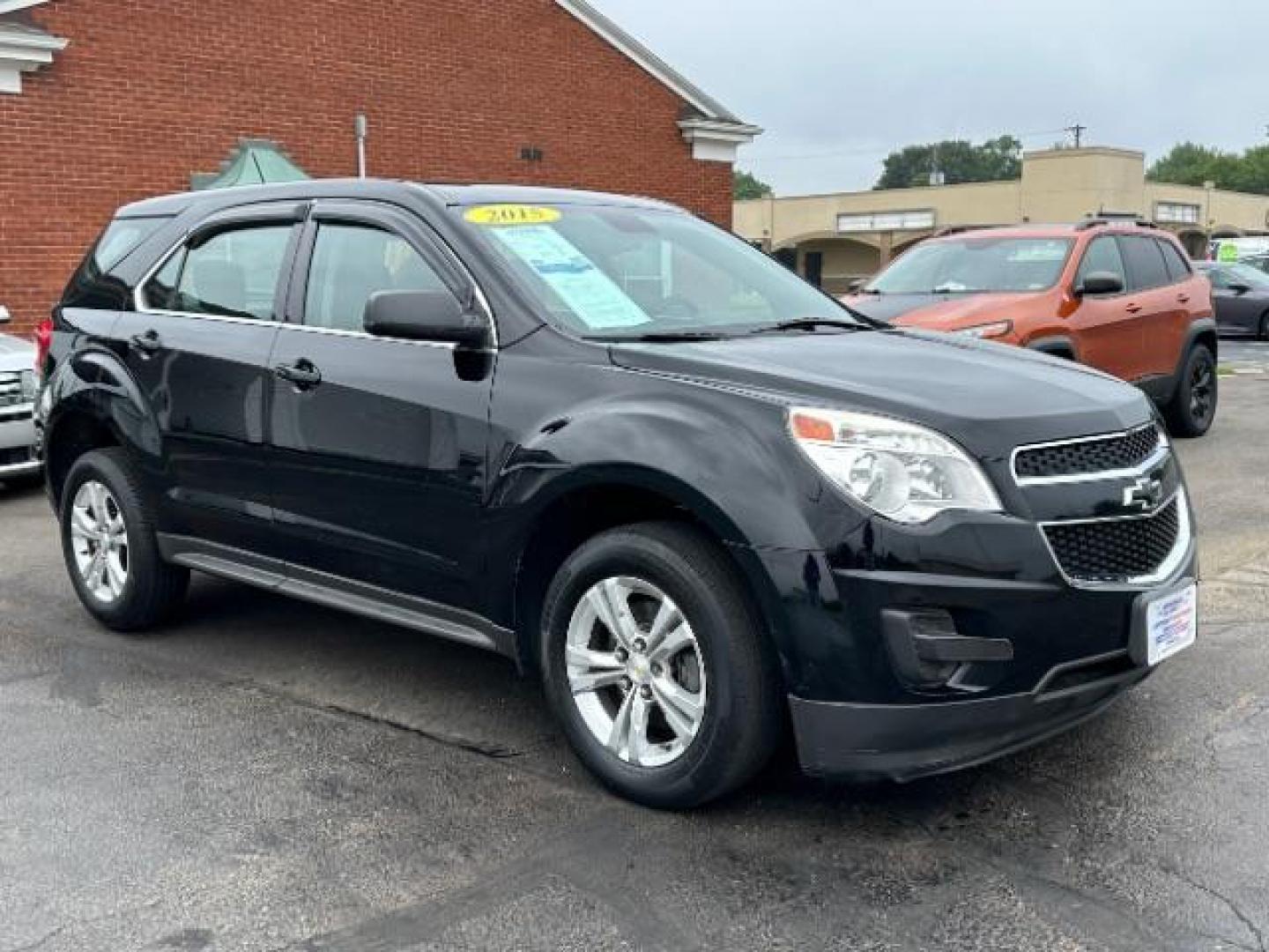 2015 Black Chevrolet Equinox LS 2WD (2GNALAEK8F1) with an 2.4L L4 DOHC 16V FFV engine, 6-Speed Automatic transmission, located at 880 E. National Road, Vandalia, OH, 45377, (937) 908-9800, 39.892189, -84.181015 - Photo#0