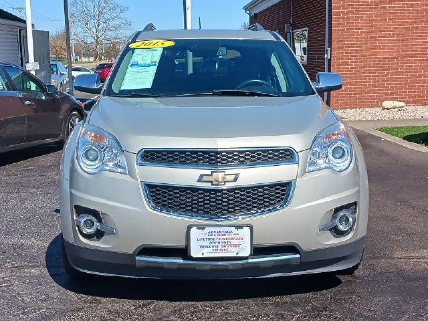 2015 Champagne Silver Metallic Chevrolet Equinox LTZ AWD (2GNFLHEK8F6) with an 2.4L L4 DOHC 16V FFV engine, 6-Speed Automatic transmission, located at 880 E. National Road, Vandalia, OH, 45377, (937) 908-9800, 39.892189, -84.181015 - Photo#1