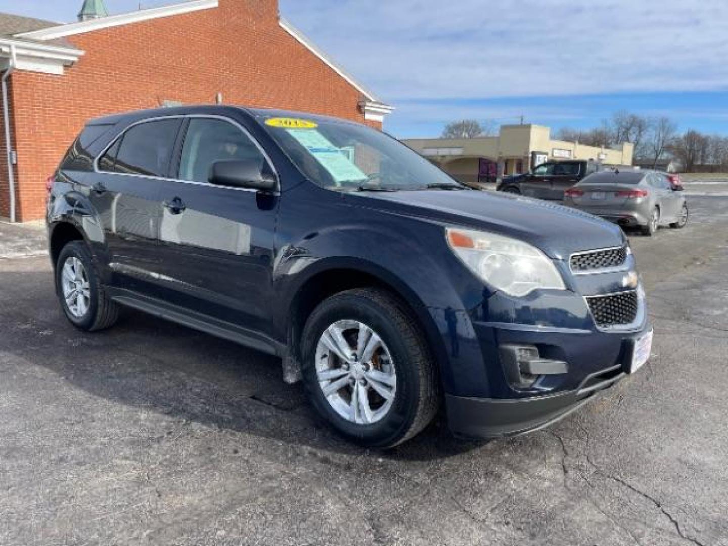 2015 Blue Velvet Metallic Chevrolet Equinox LS 2WD (2GNALAEK9F1) with an 2.4L L4 DOHC 16V FFV engine, 6-Speed Automatic transmission, located at 4508 South Dixie Dr, Moraine, OH, 45439, (937) 908-9800, 39.690136, -84.216438 - Photo#0