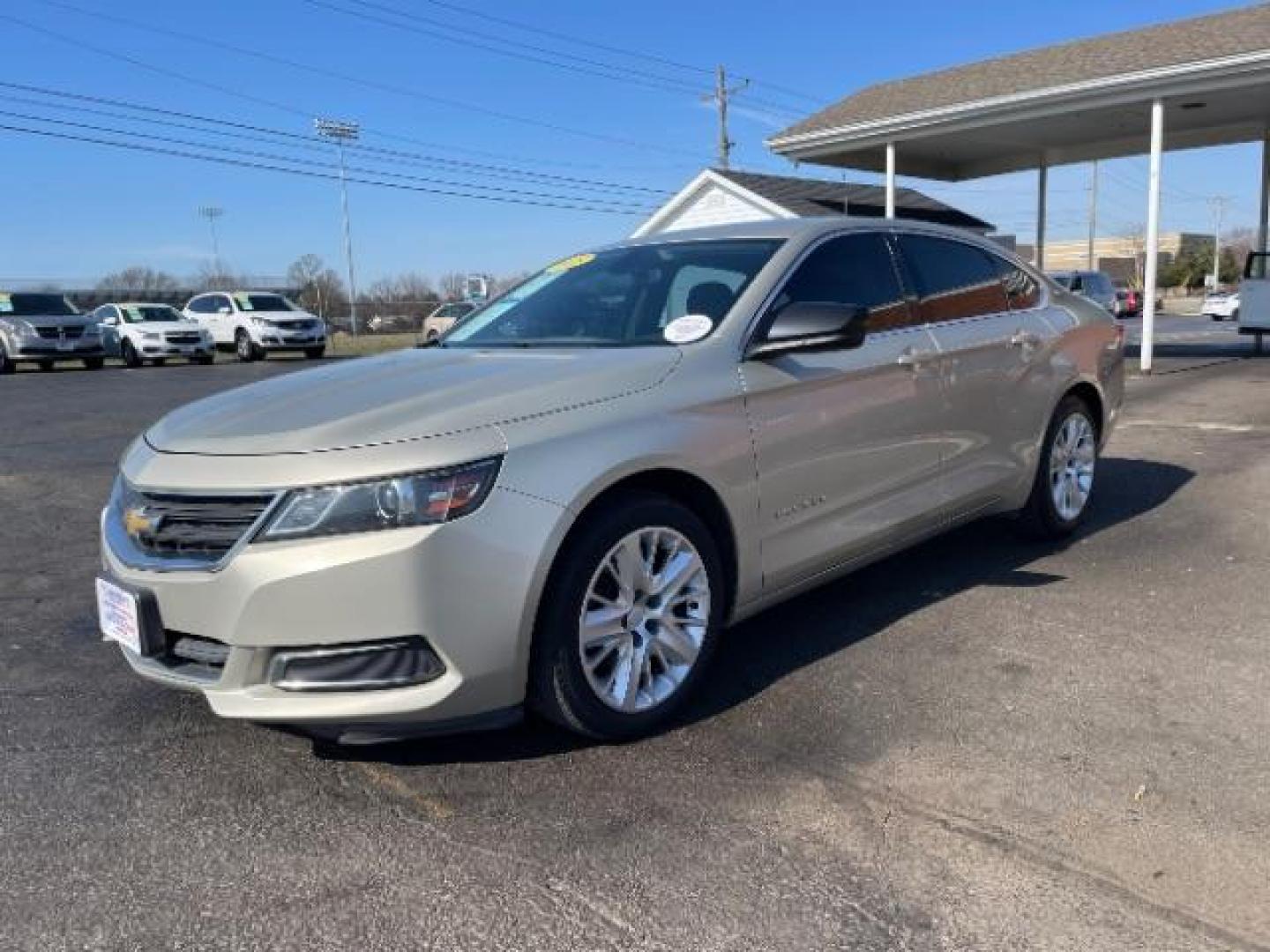 2015 Champagne Silver Metallic Chevrolet Impala LS (2G11Z5SL2F9) with an 2.5L L4 DOHC 16V engine, 6-Speed Automatic transmission, located at 1951 S Dayton Lakeview Rd., New Carlisle, OH, 45344, (937) 908-9800, 39.890999, -84.050255 - Photo#1