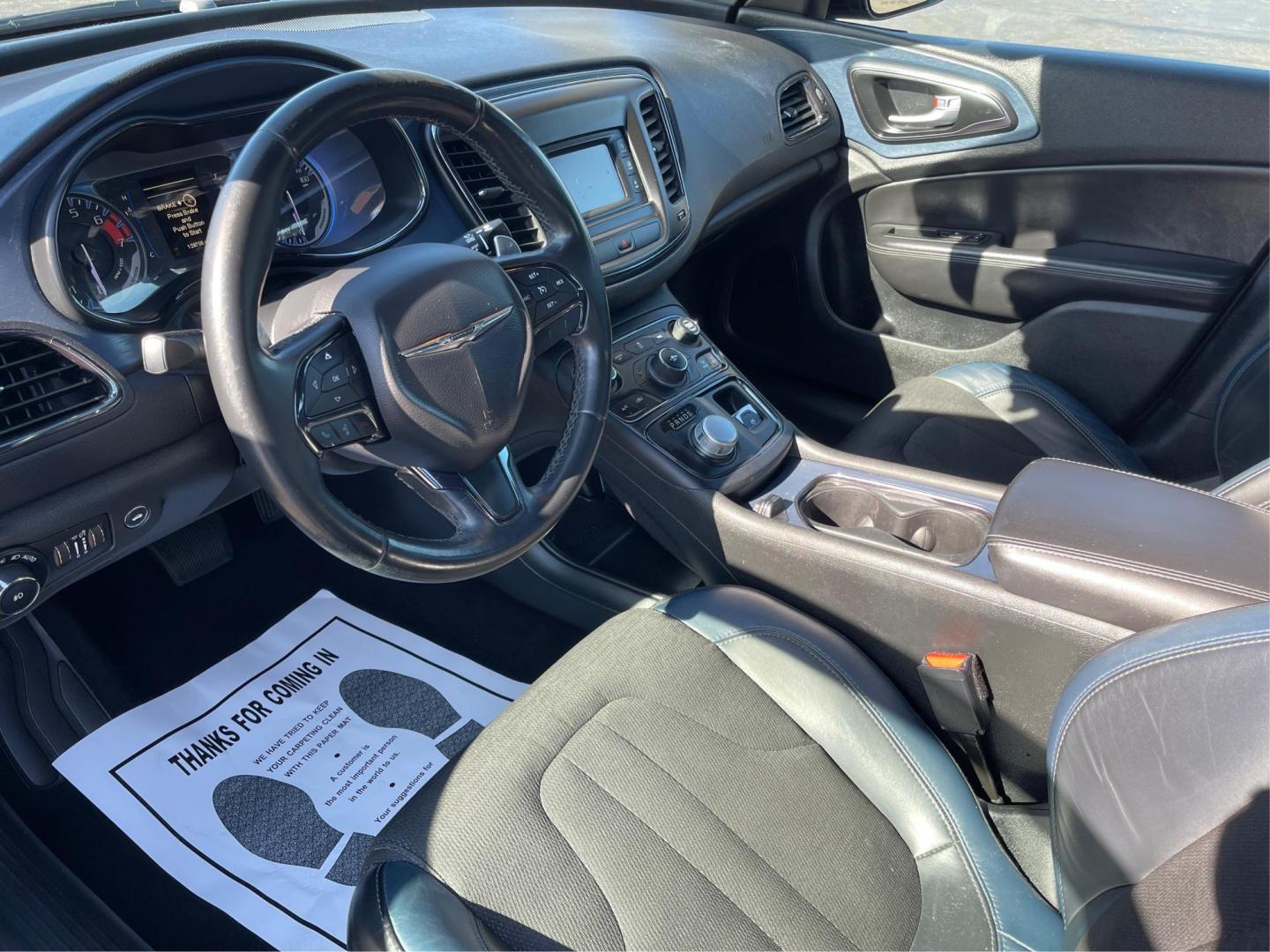 2015 Black Clearcoat Chrysler 200 S (1C3CCCBB2FN) with an 2.4L L4 DOHC 16V engine, 9-Speed Automatic transmission, located at 880 E. National Road, Vandalia, OH, 45377, (937) 908-9800, 39.892189, -84.181015 - Photo#8