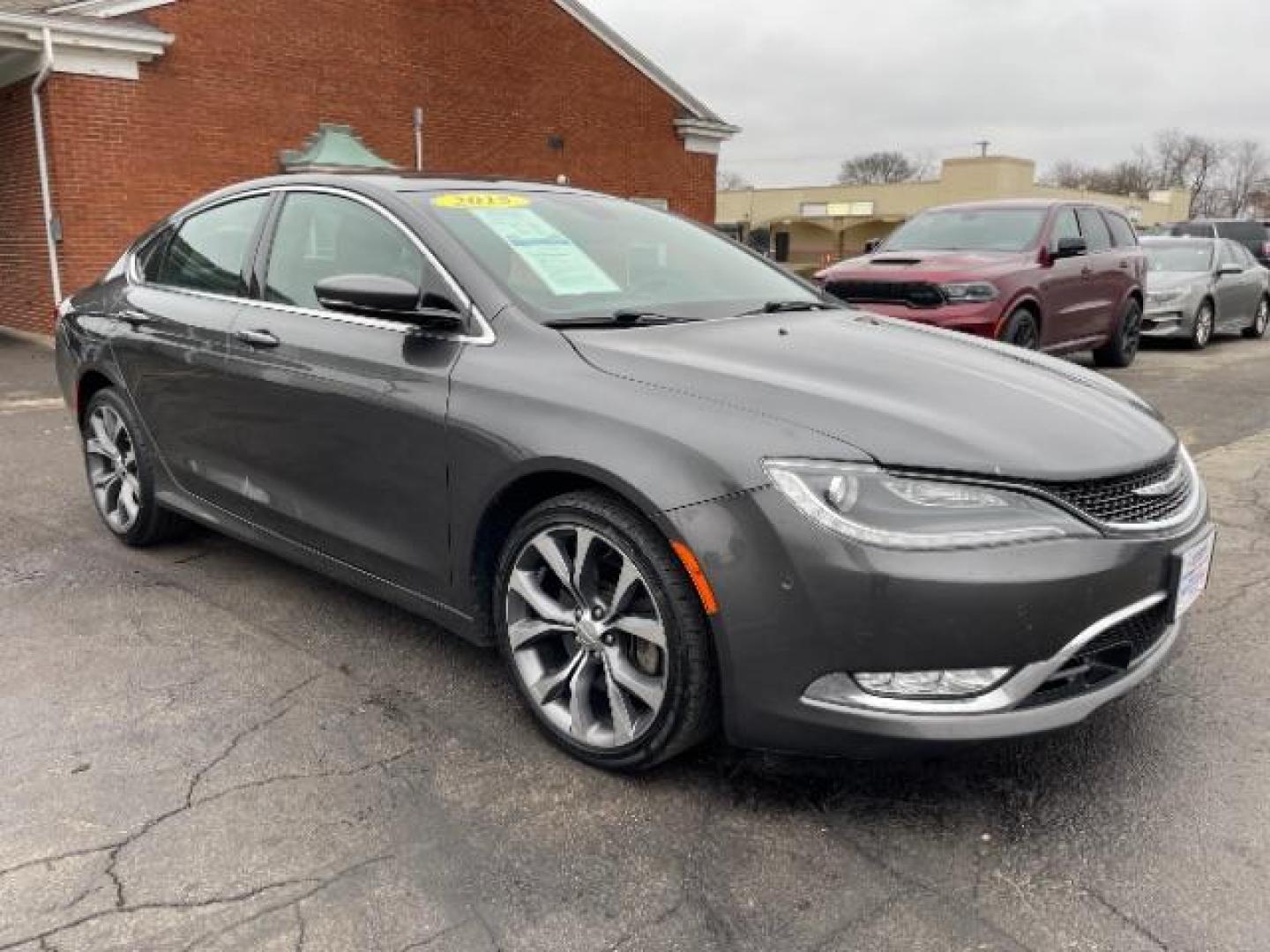 2015 Granite Crystal Met CC Chrysler 200 C AWD (1C3CCCEG2FN) with an 3.6L V6 DOHC 24V FFV engine, 9-Speed Automatic transmission, located at 1099 N County Rd 25A, OH, 45373, (937) 908-9800, 40.057079, -84.212883 - Photo#0